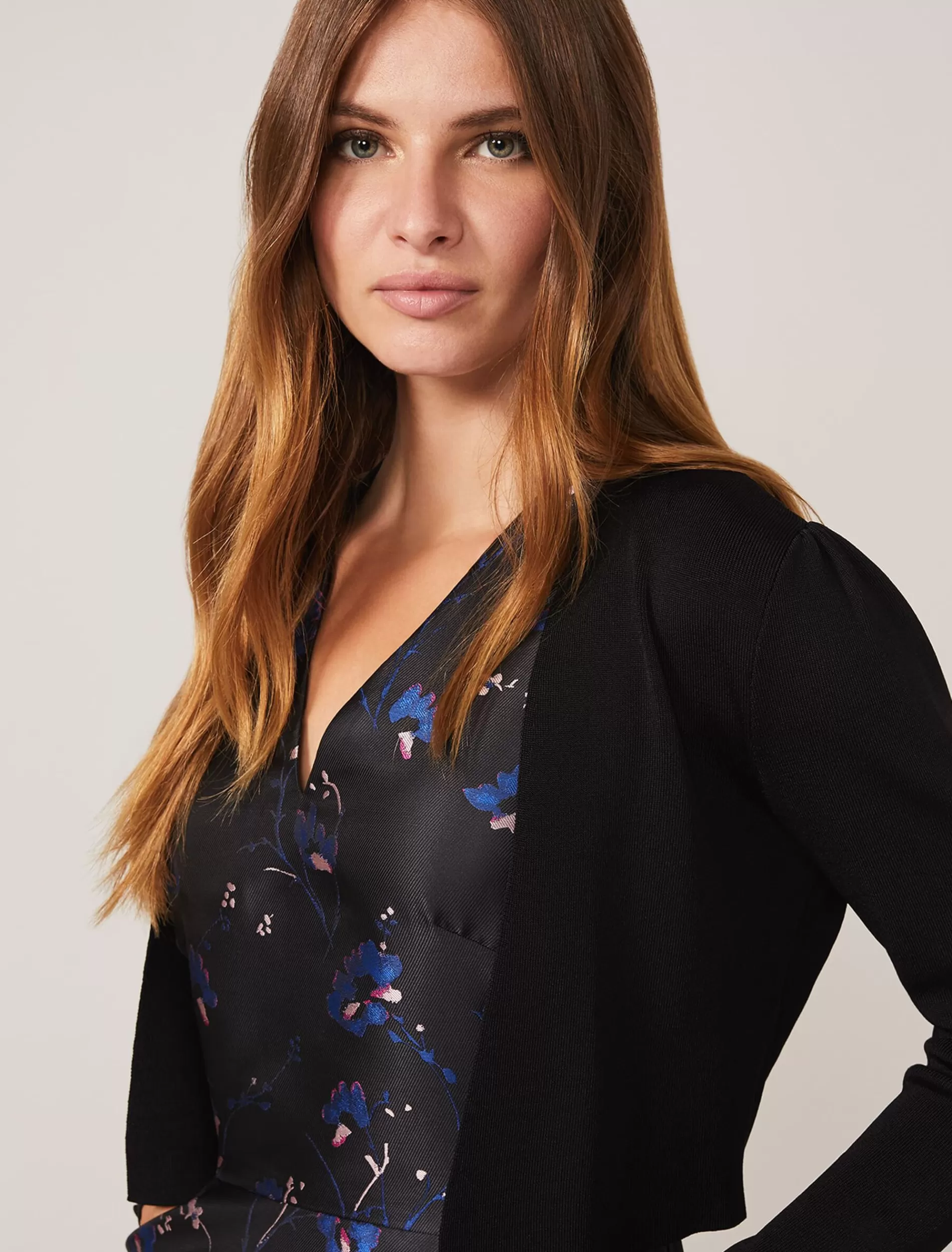 Phase Eight Adah Knitted Occasion Jacket Black Hot
