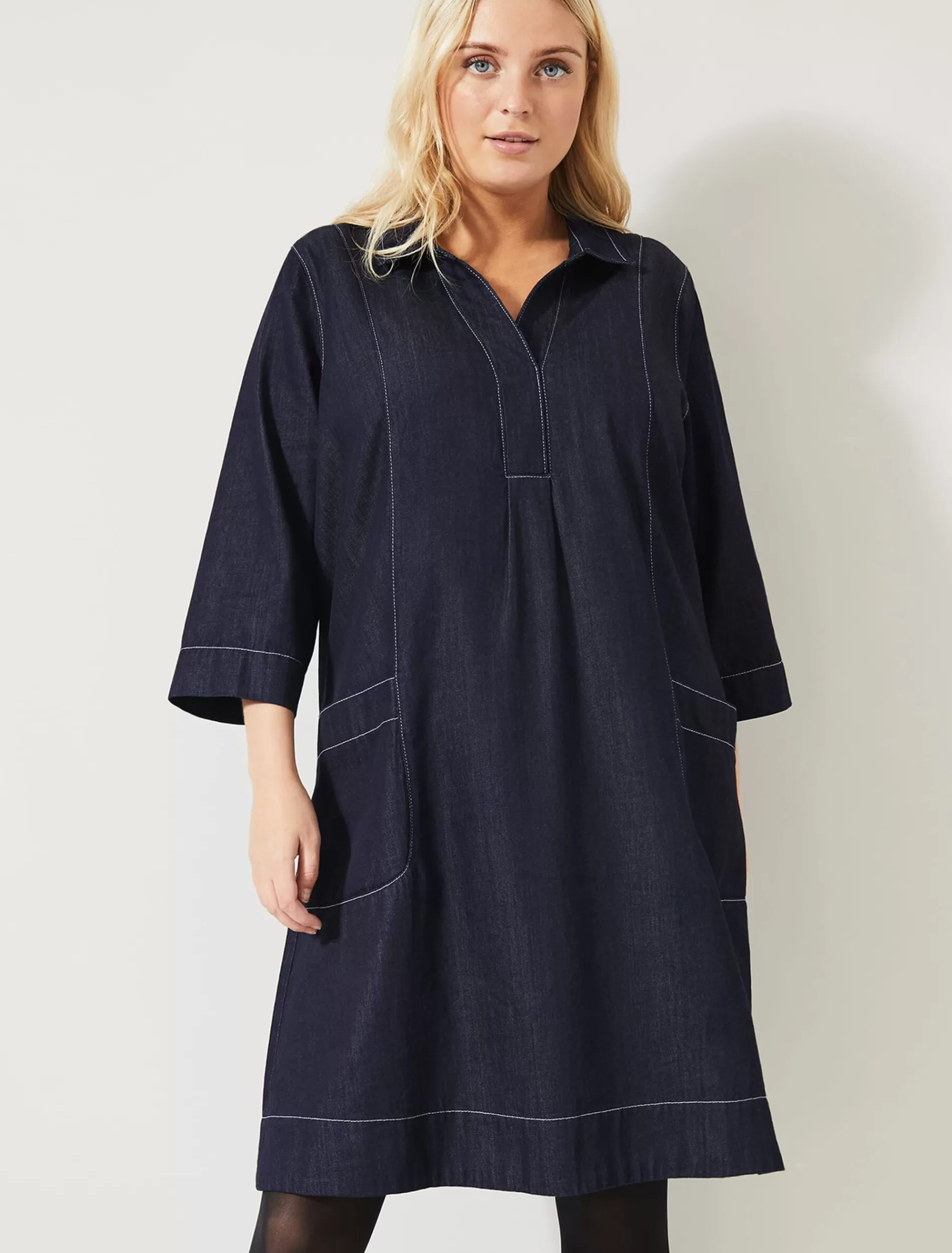Phase Eight Addilyn Denim Swing Dress Indigo Shop