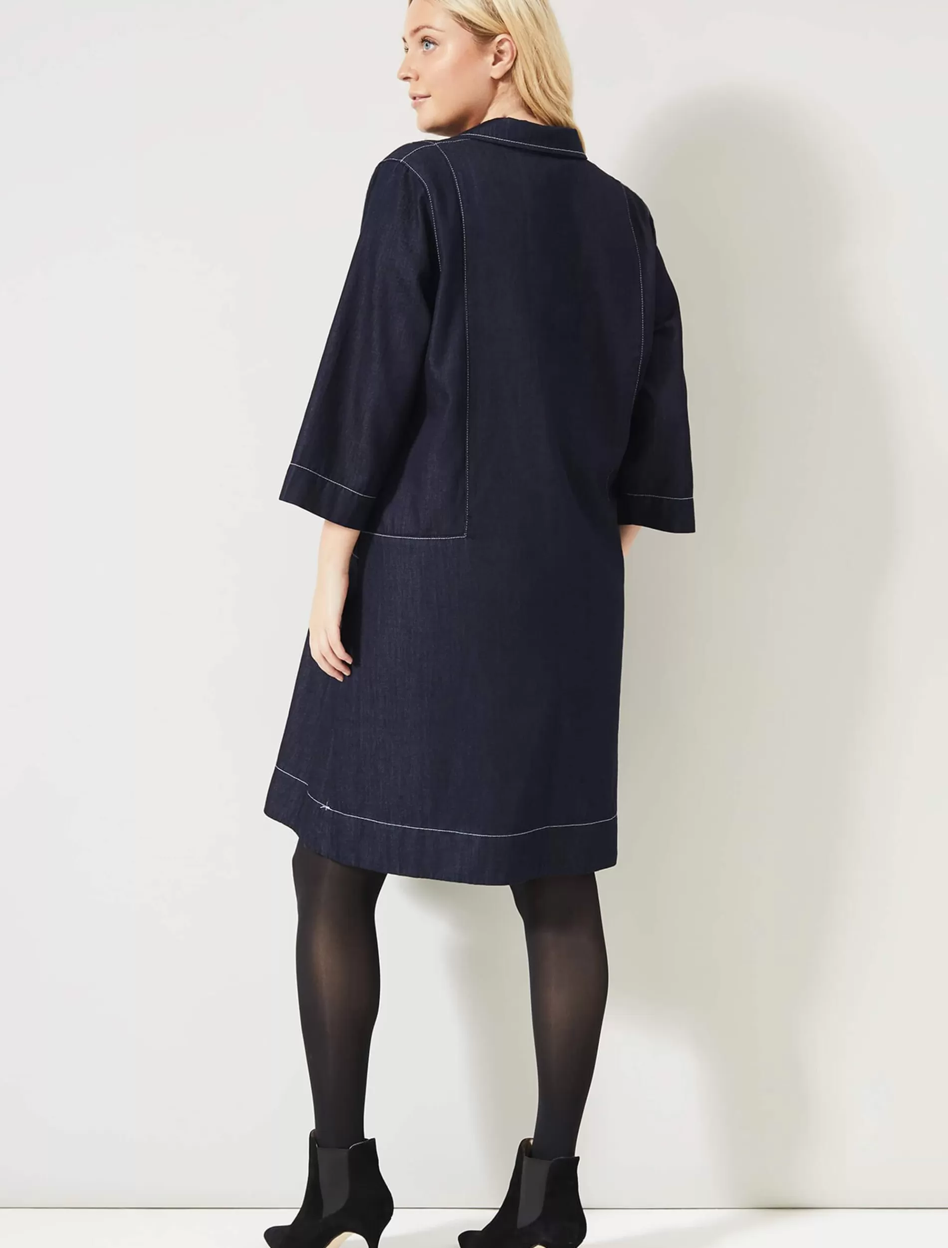 Phase Eight Addilyn Denim Swing Dress Indigo Shop