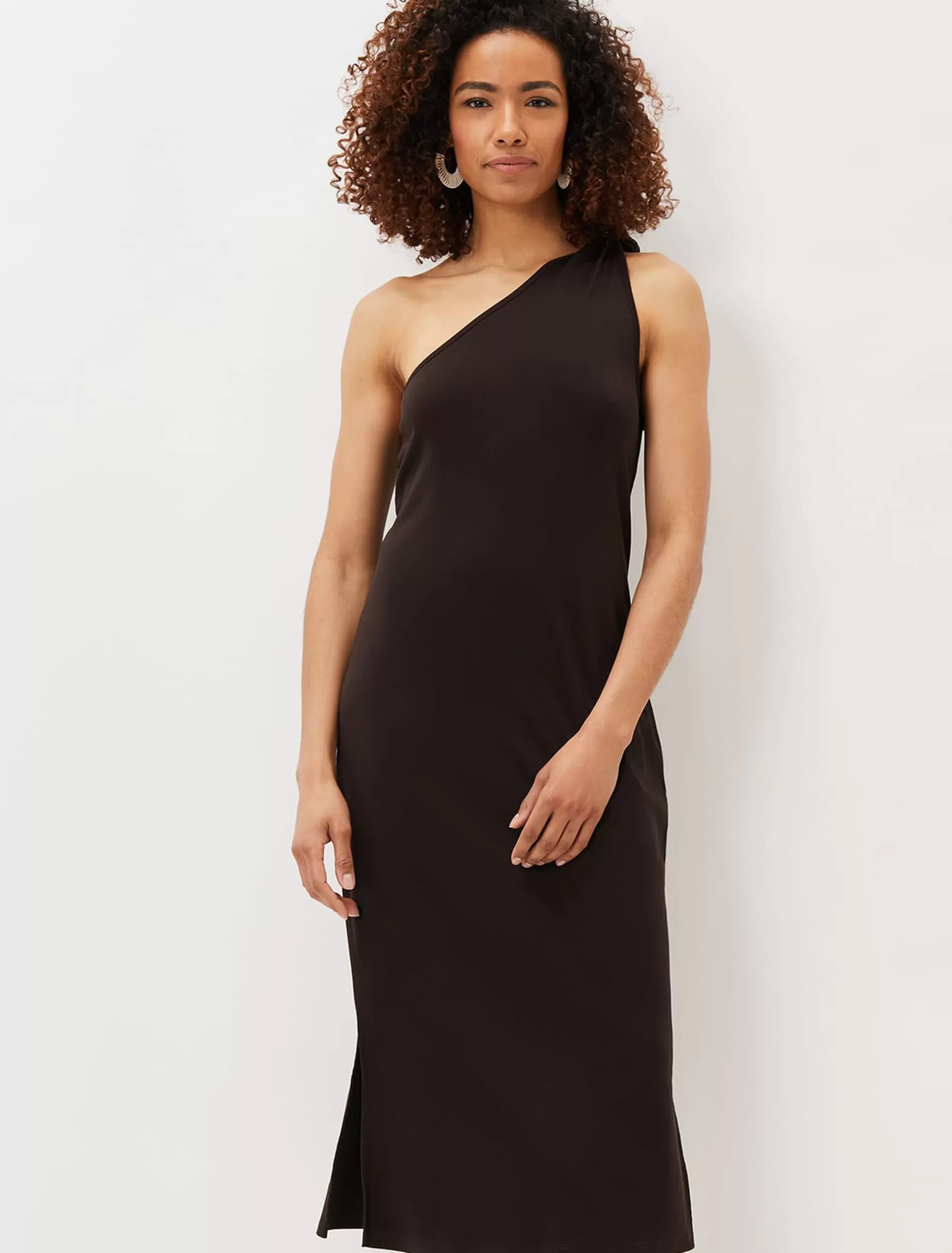 Phase Eight Adelyn One Shoulder Maxi Dress Chocolate Online