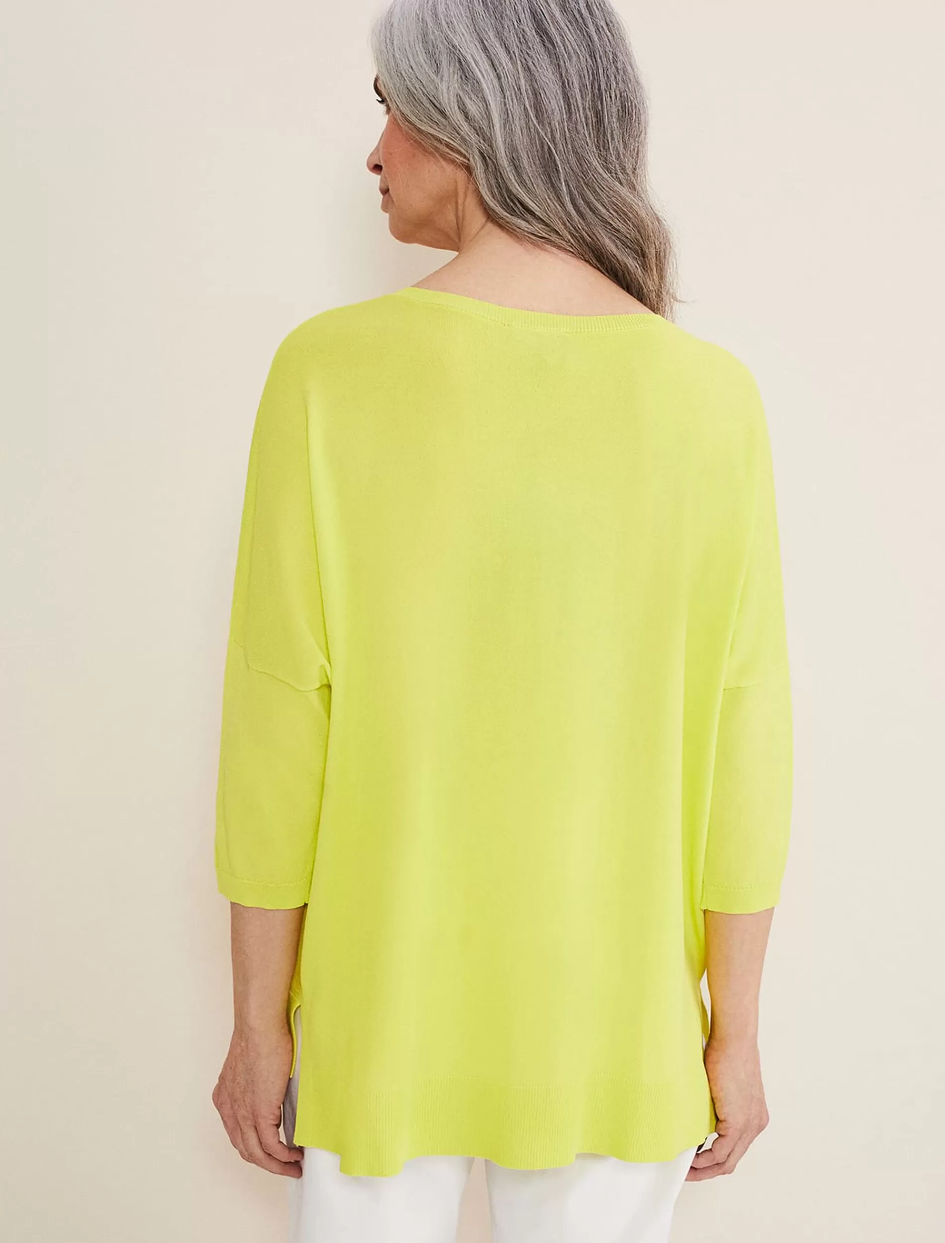 Phase Eight Adriana Stepped Hem Knit Lime Sale