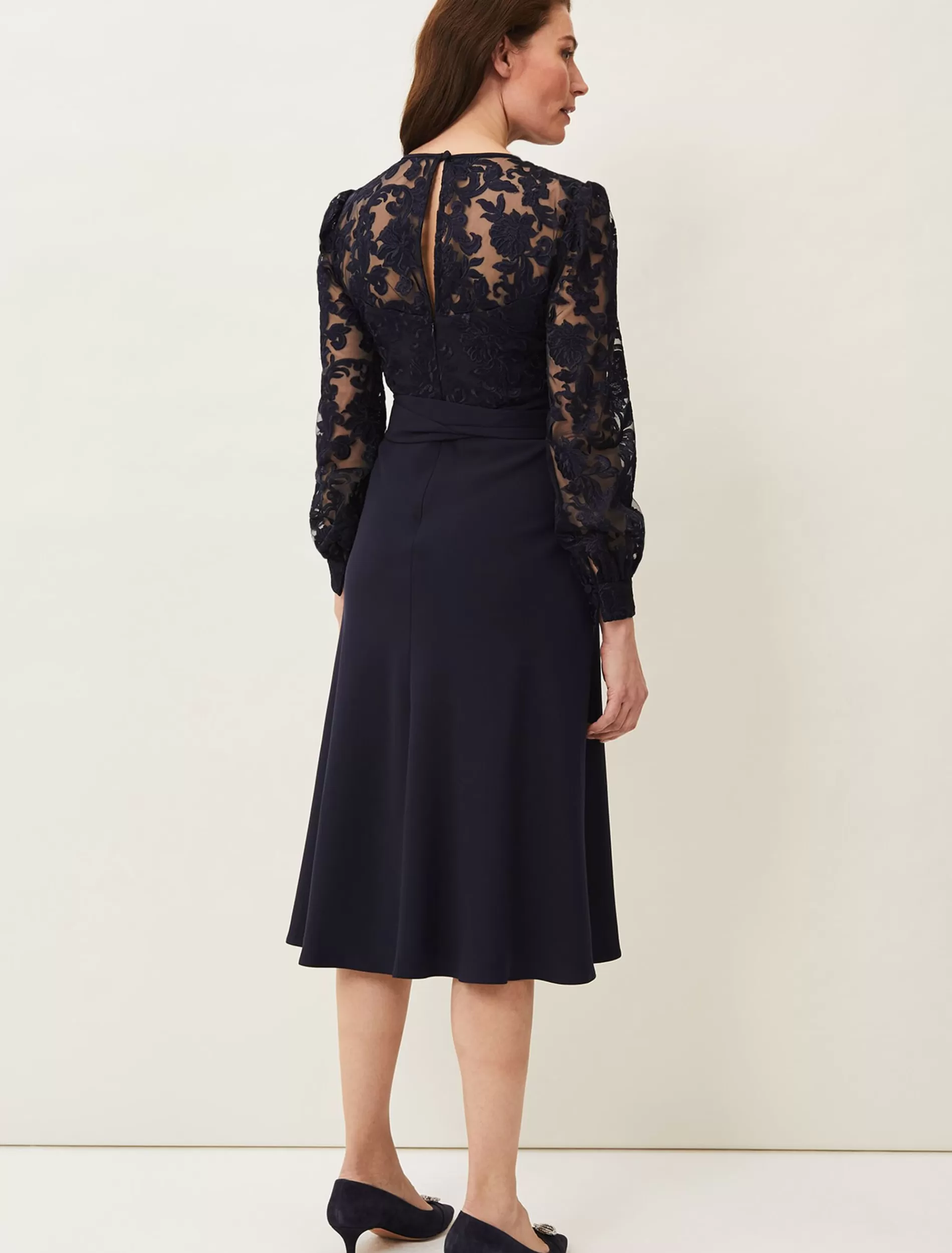 Phase Eight Akira Lace Dress Navy Best Sale