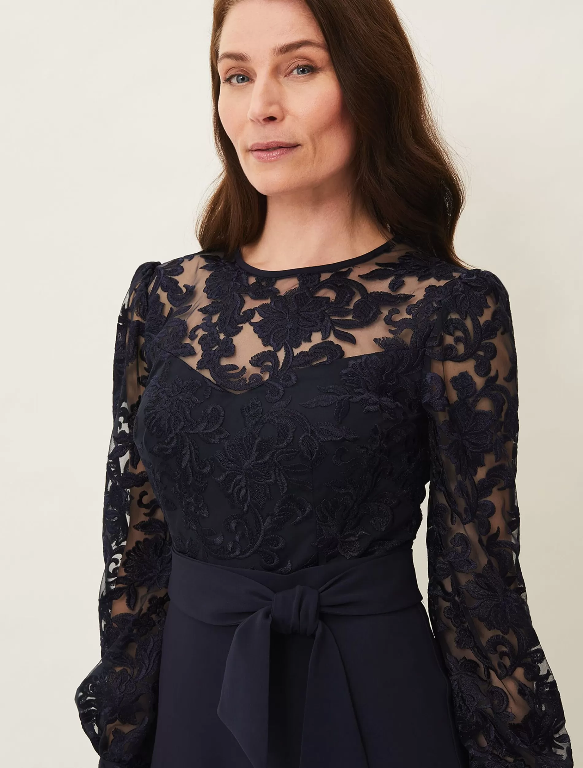 Phase Eight Akira Lace Dress Navy Best Sale