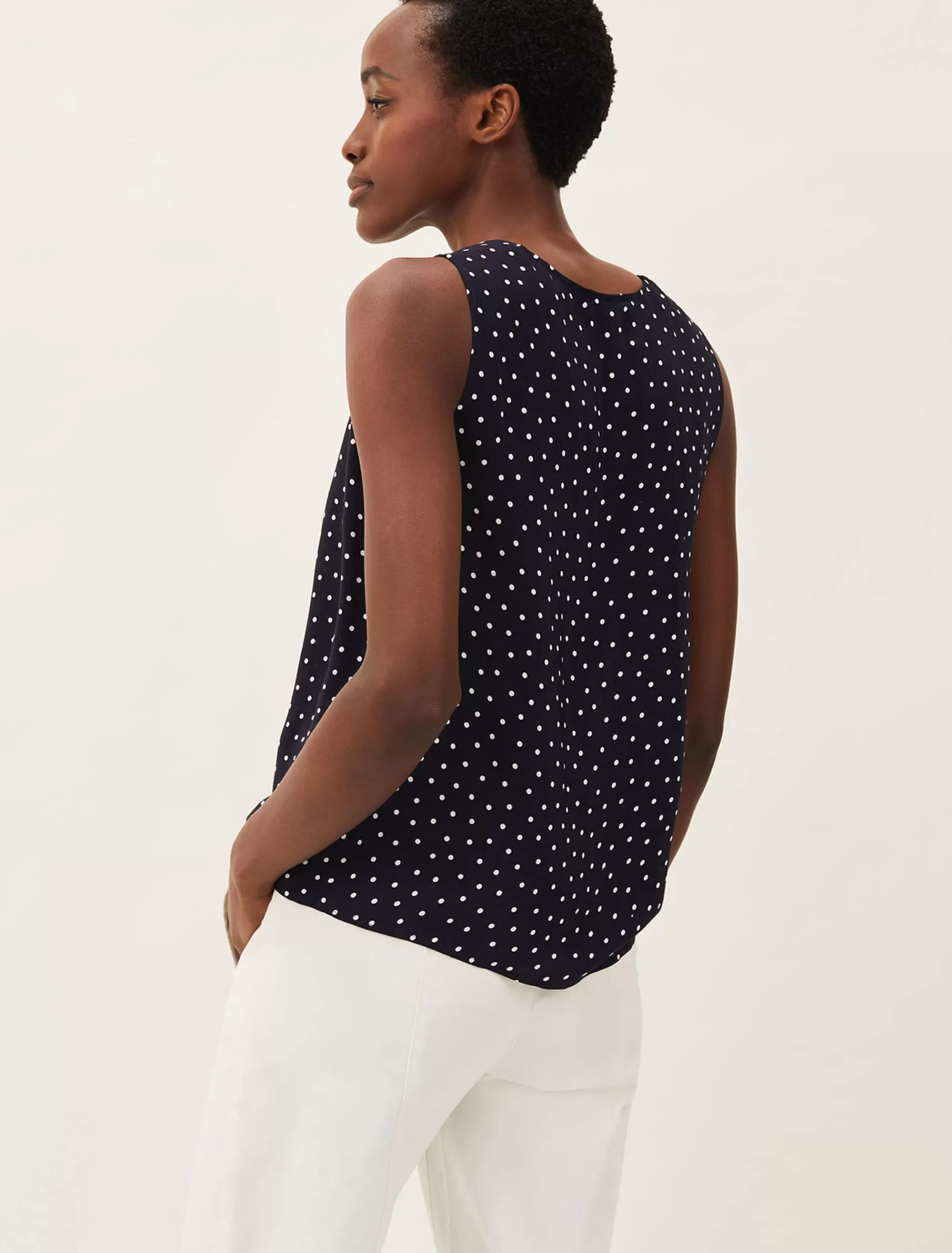 Phase Eight Alba Spot Cami Black New