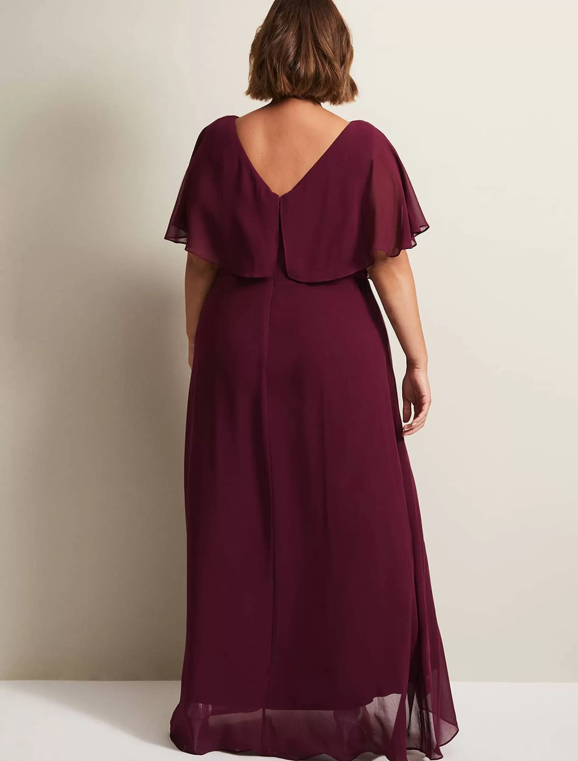 Phase Eight Albertina Sequin Maxi Dress Berry Store