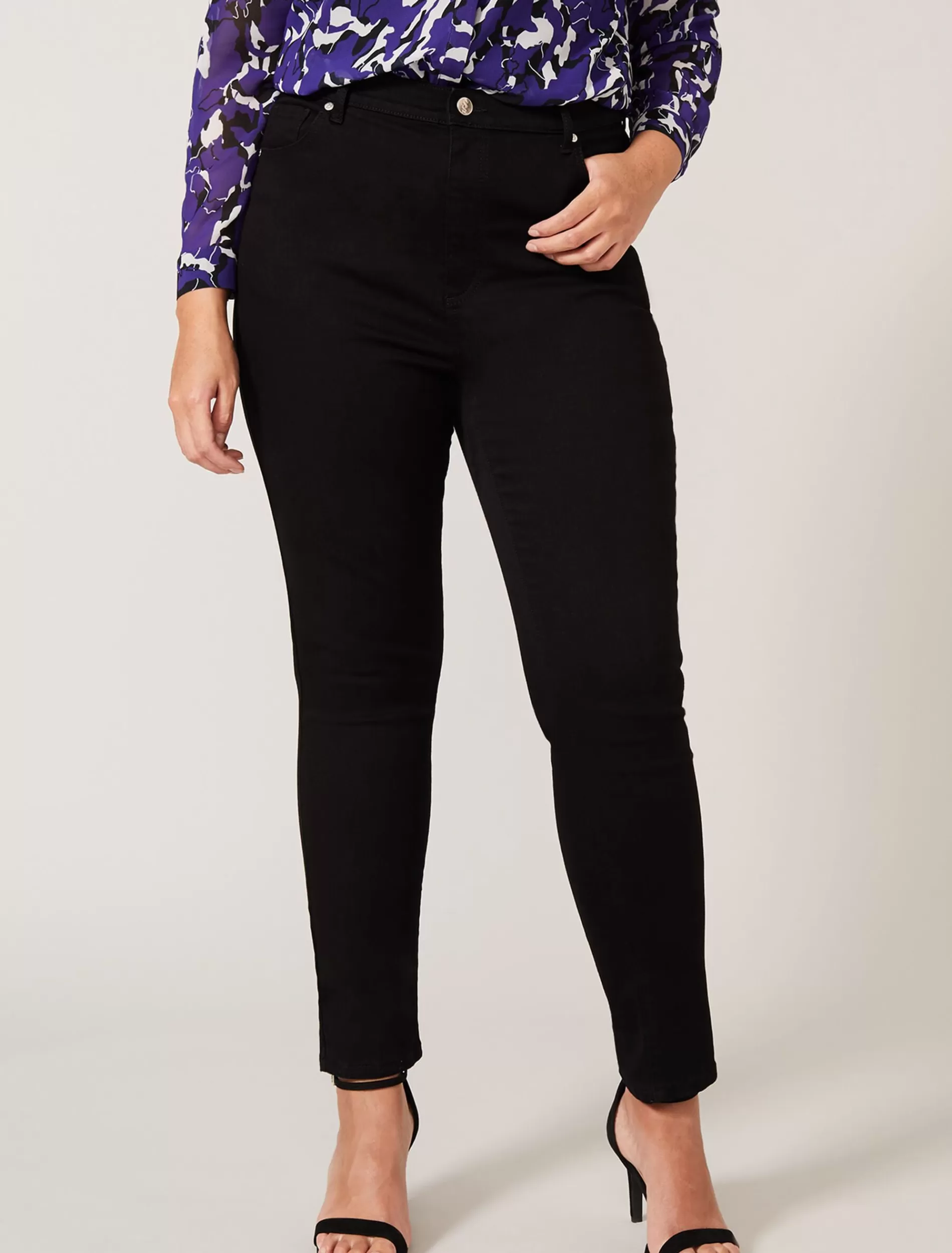 Phase Eight Alex Slim Leg Jean Black Fashion