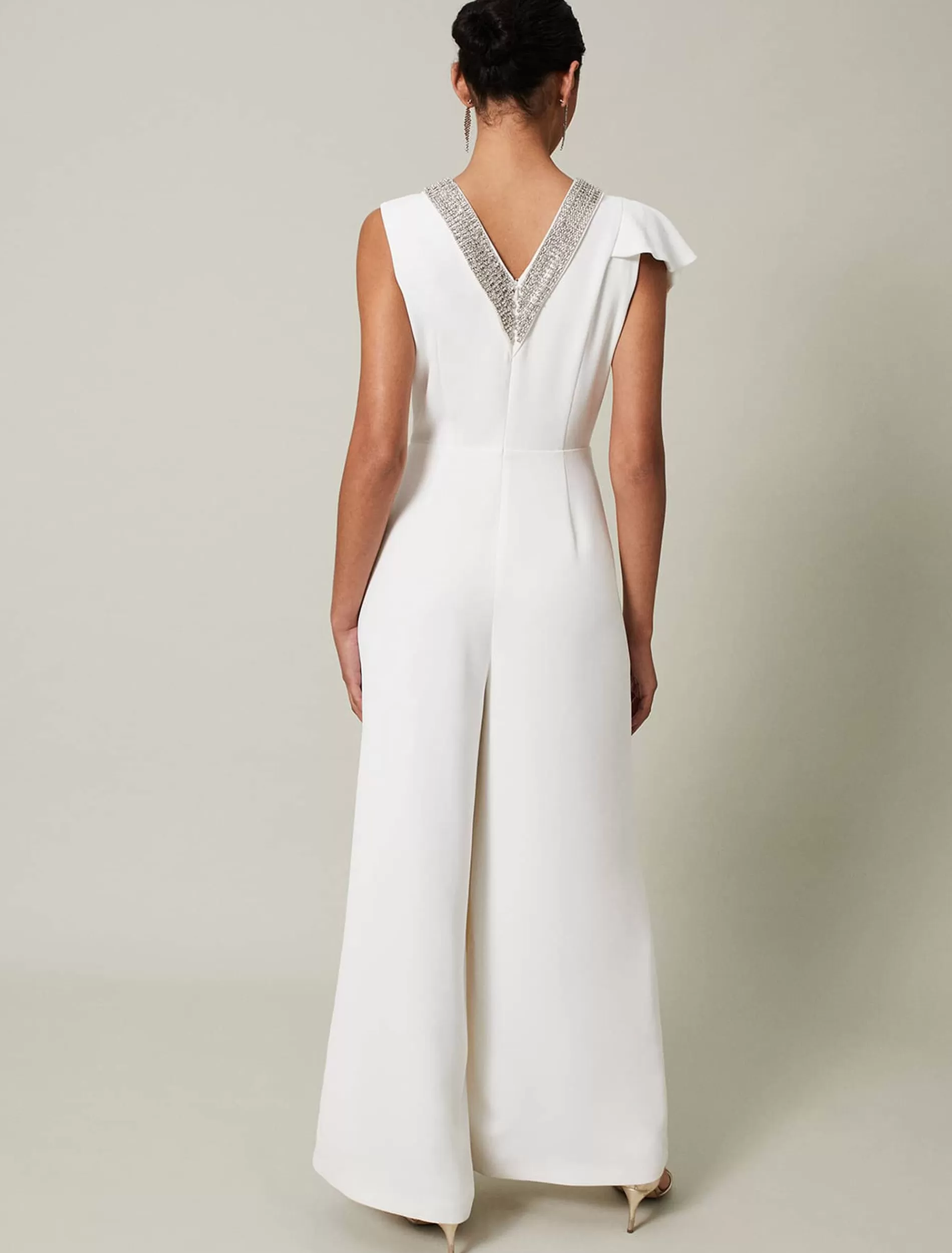 Phase Eight Alexis Beaded Jumpsuit White Fashion