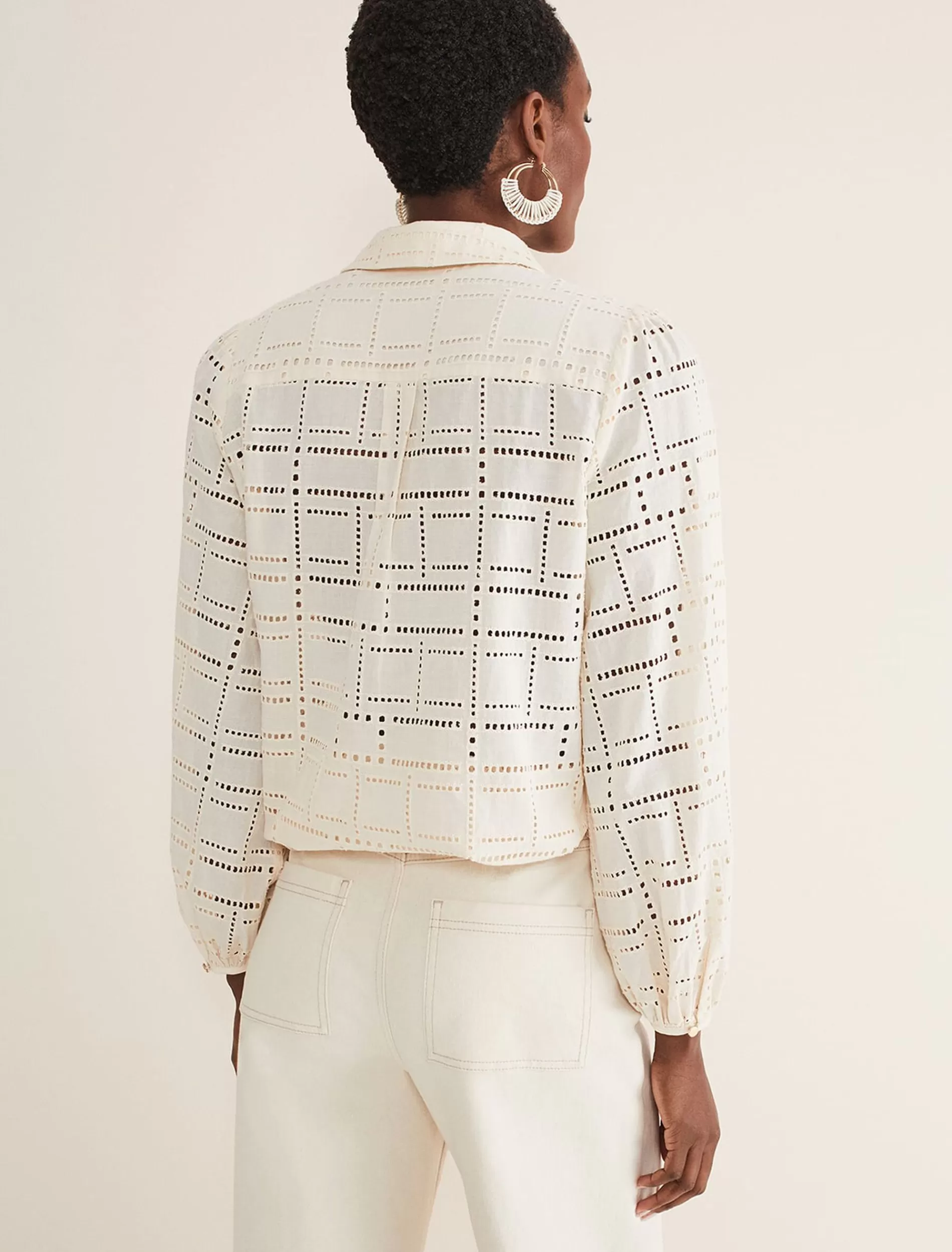 Phase Eight Alice Broderie Blouse Ecru Best Sale