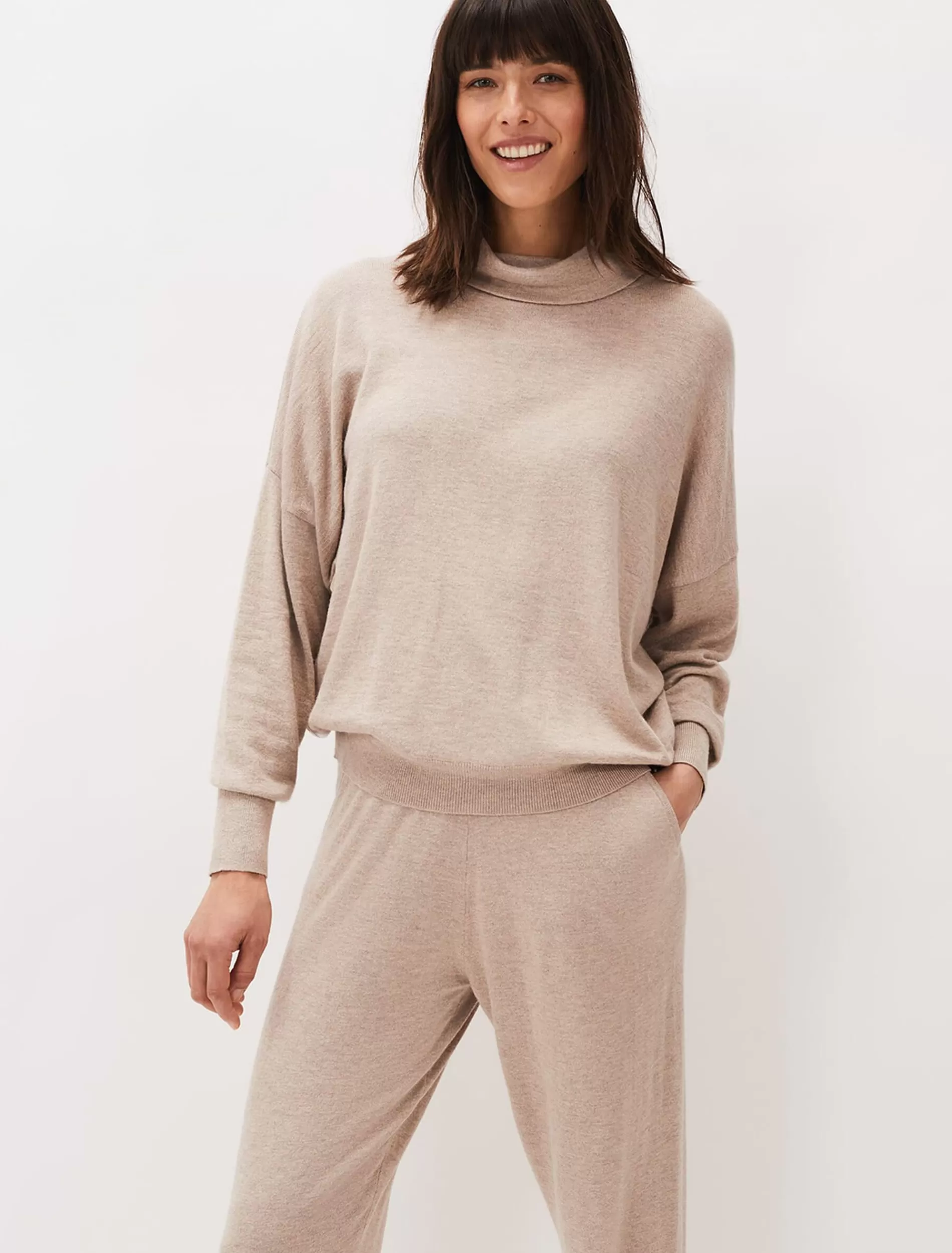Phase Eight Alice Funnel Neck Co-Ord Jumper Mocha Flash Sale