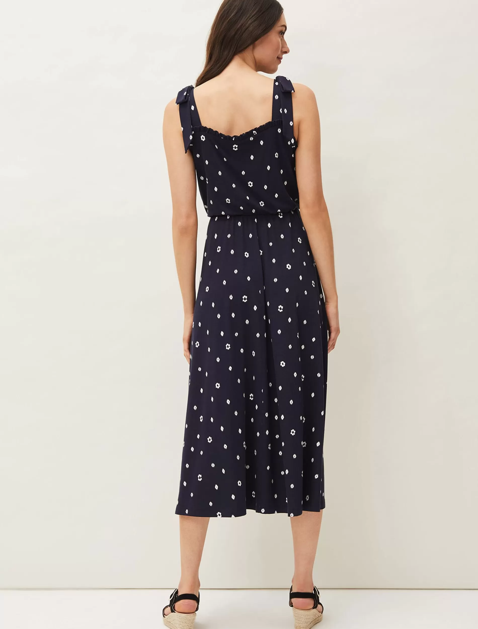 Phase Eight Allanna Floral Midi Dress Navy Fashion