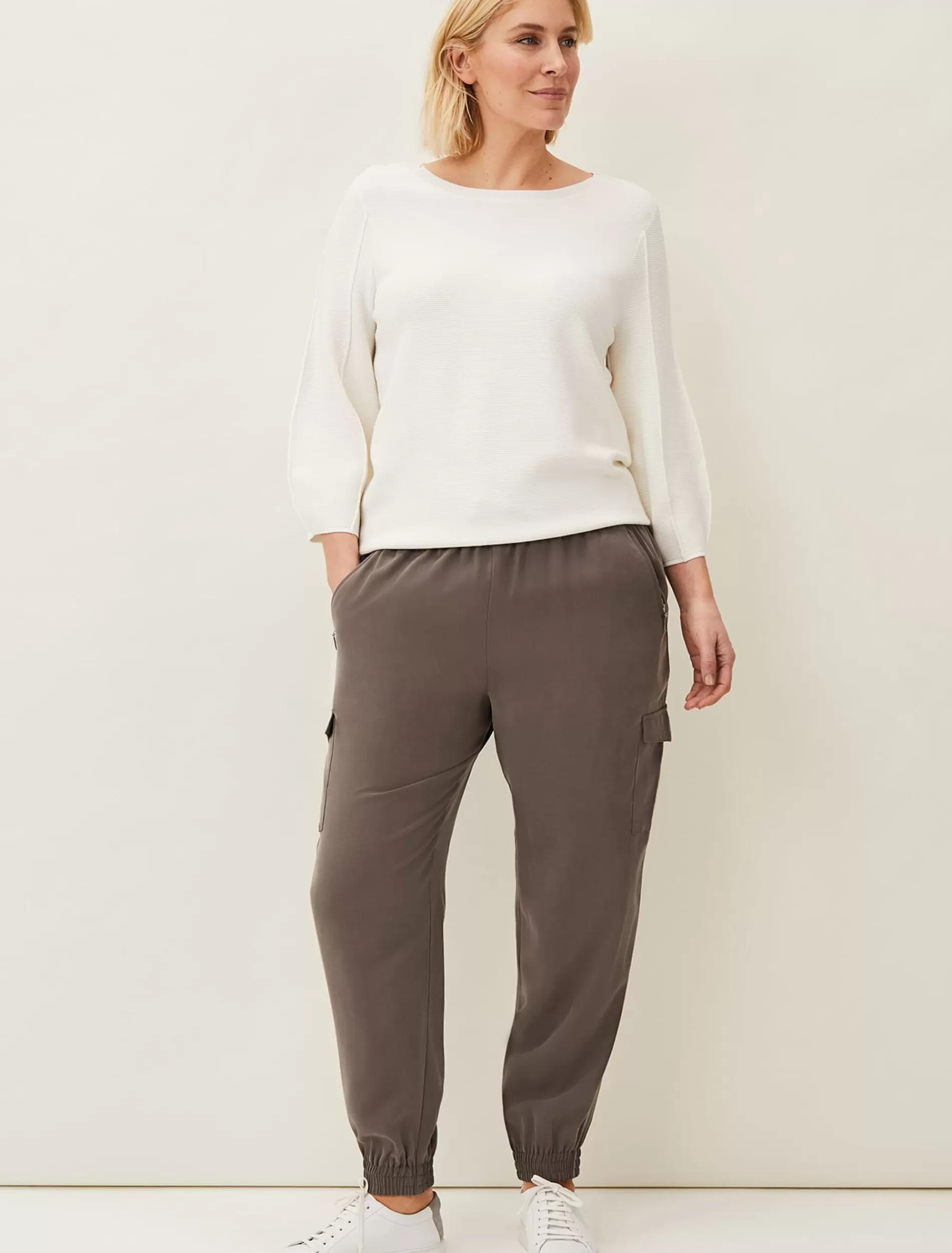 Phase Eight Alora Soft Cargo Jogger Grey Store