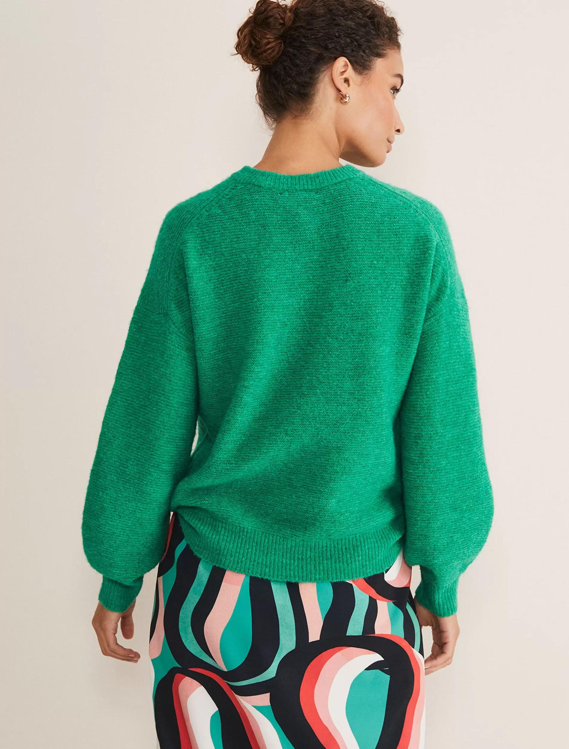 Phase Eight Amiah Mohair Knitted Jumper Bright Green Sale