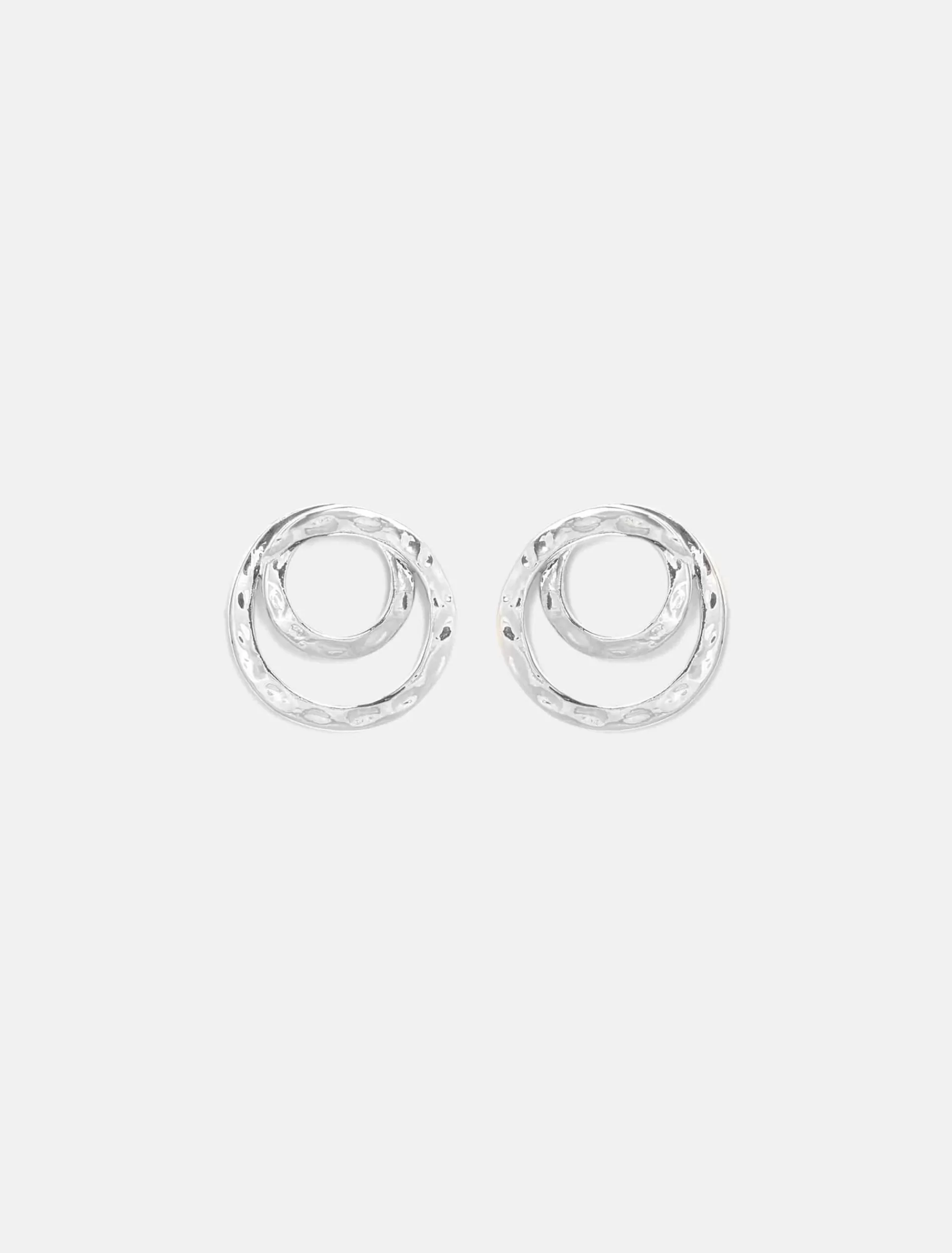 Phase Eight Amy Hammered Twist Stud Earrings Silver Cheap