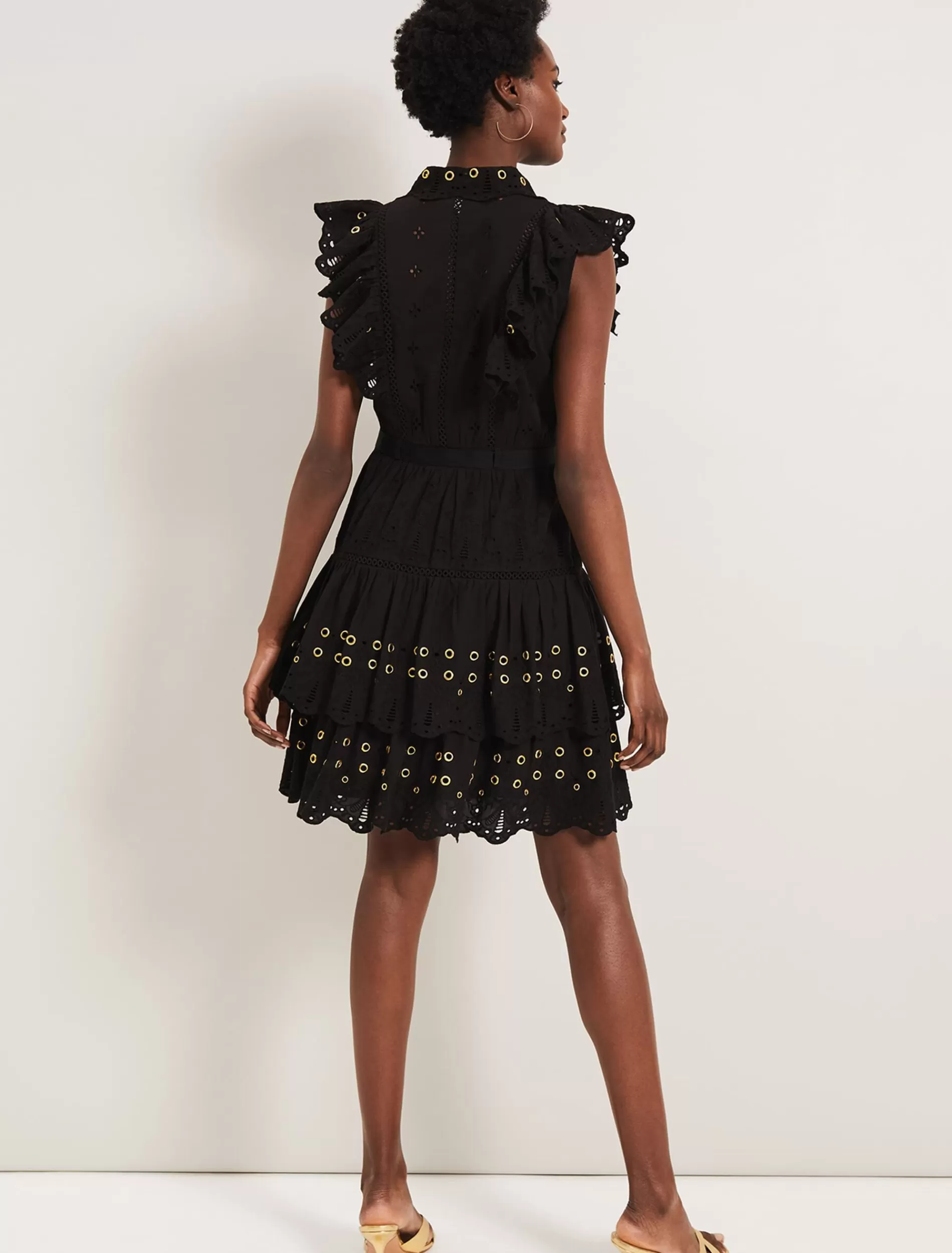 Phase Eight Ana Ruffle Dress Black Online