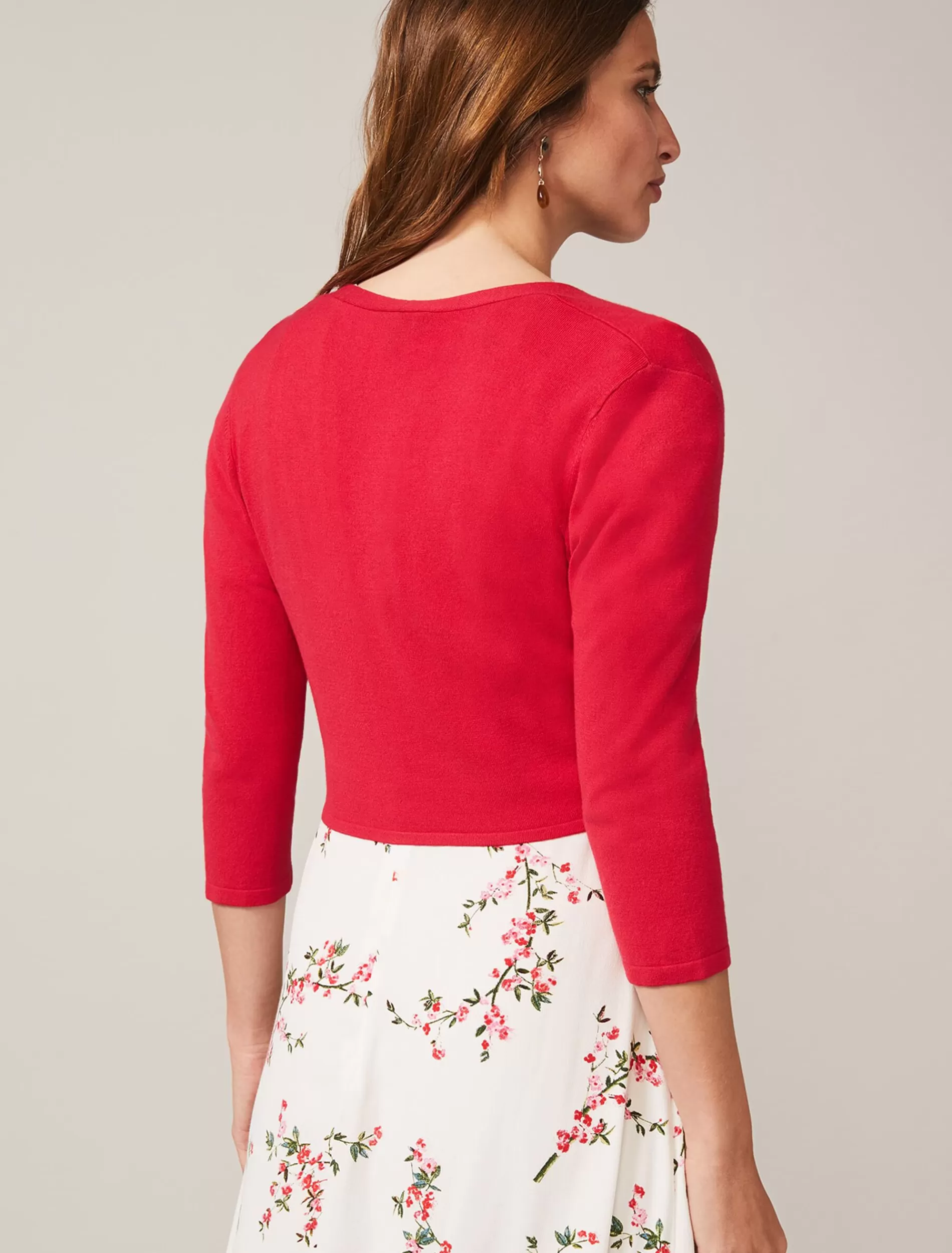 Phase Eight Ana Tie Front Knit Cover Up Coral Best