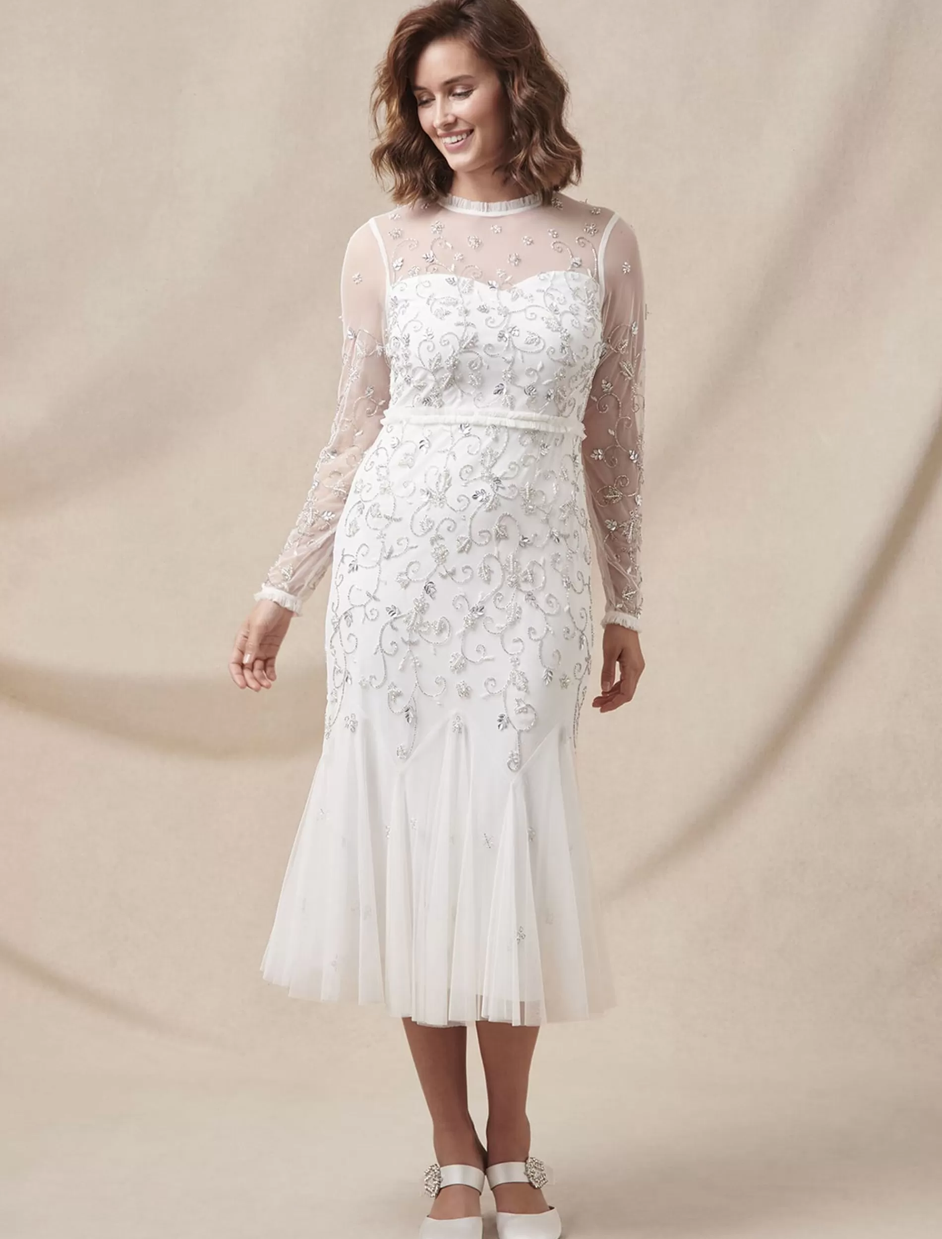 Phase Eight Annie Embellished Wedding Dress Ivory Fashion