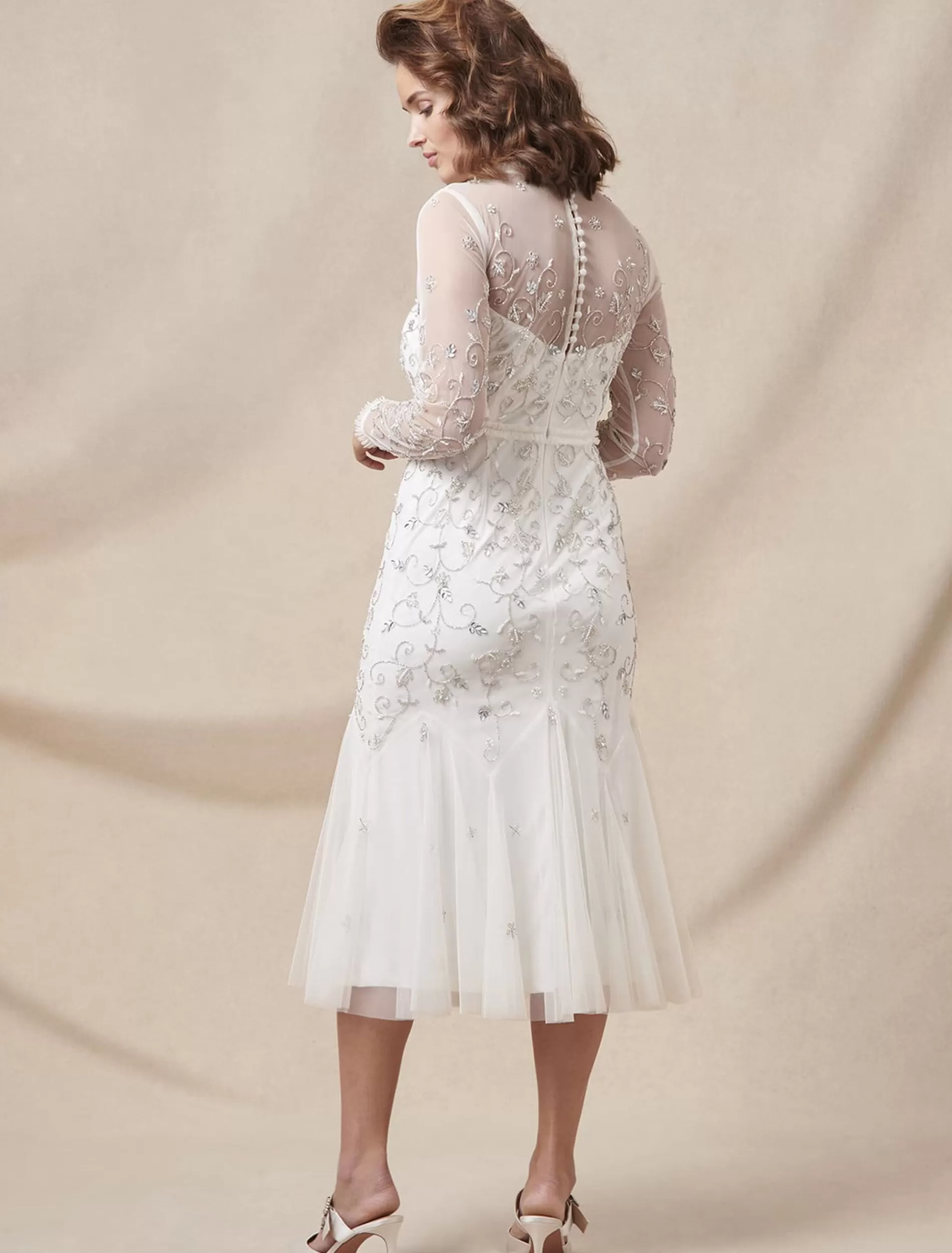 Phase Eight Annie Embellished Wedding Dress Ivory Fashion