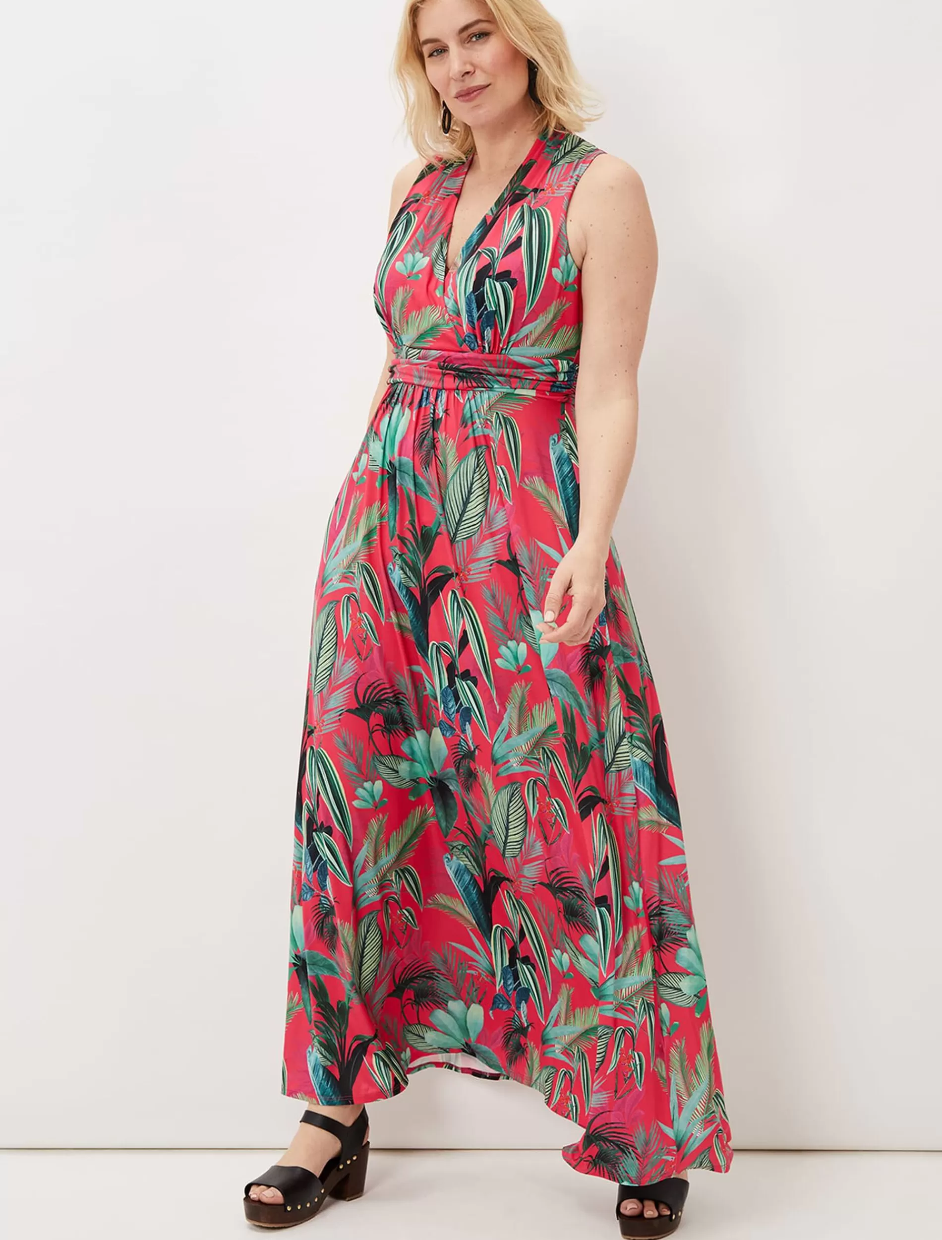 Phase Eight Antonia Jersey Palm Print Maxi Dress Multi-Coloured Best Sale