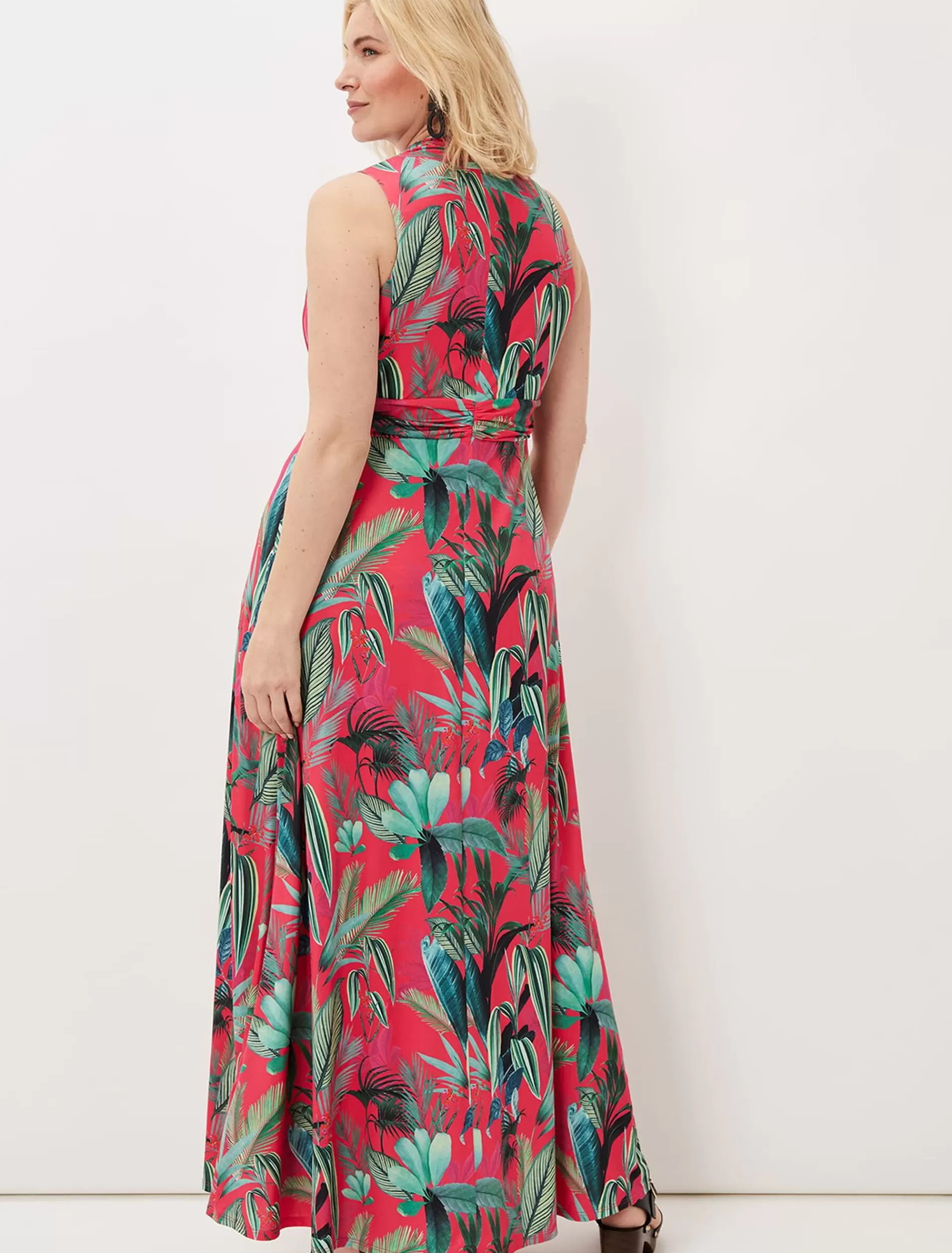 Phase Eight Antonia Jersey Palm Print Maxi Dress Multi-Coloured Best Sale