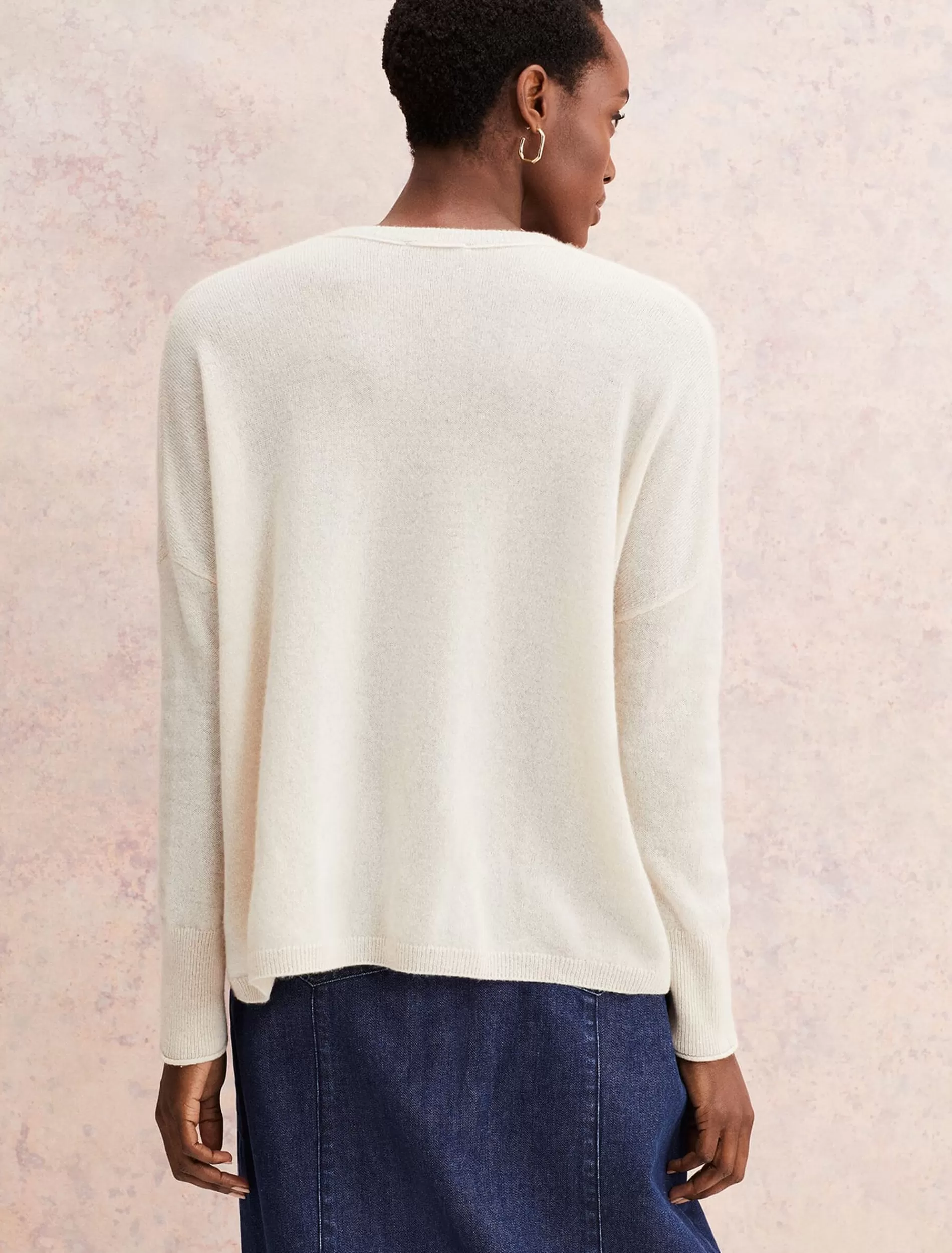 Phase Eight Arabella Cashmere Cardigan Buttermilk Fashion