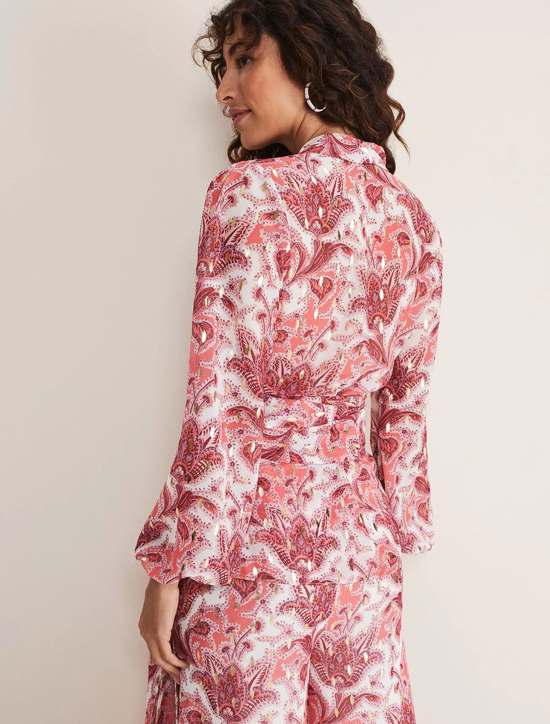 Phase Eight Arabella Print Top Sunset/Multi Clearance