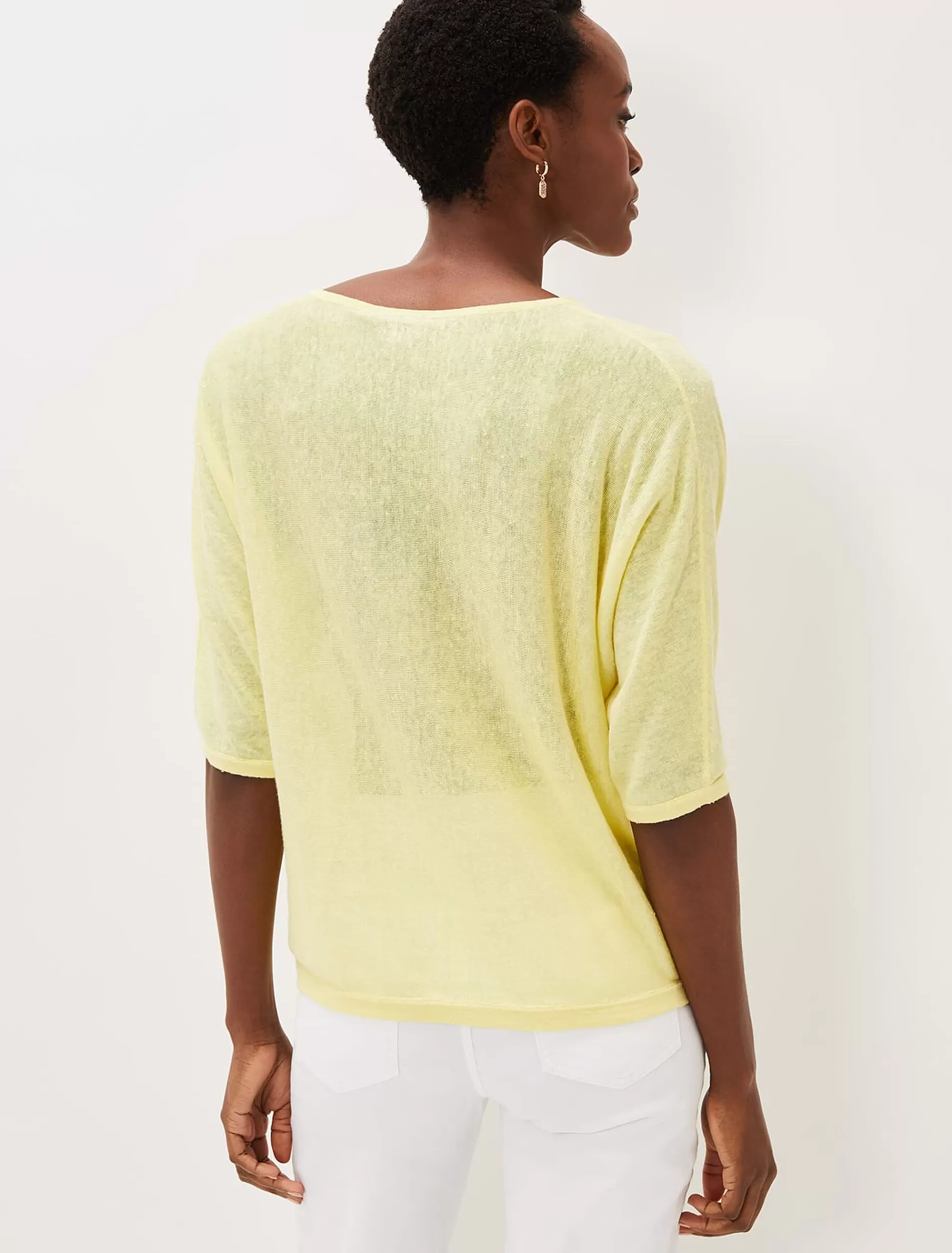Phase Eight Ashely Cowl Tape Knit Lemon Best Sale