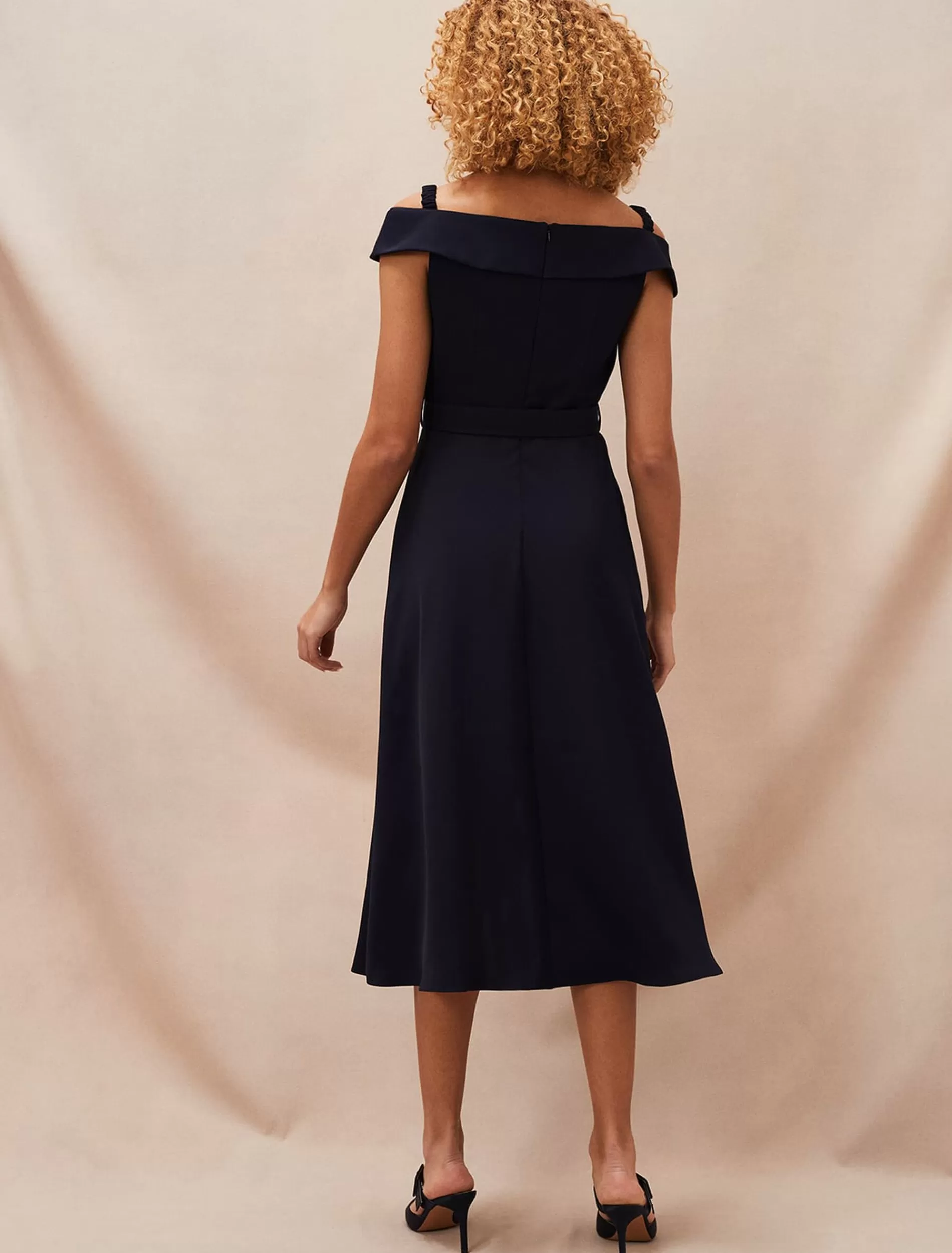 Phase Eight Ashleigh Bardot Dress Navy Fashion