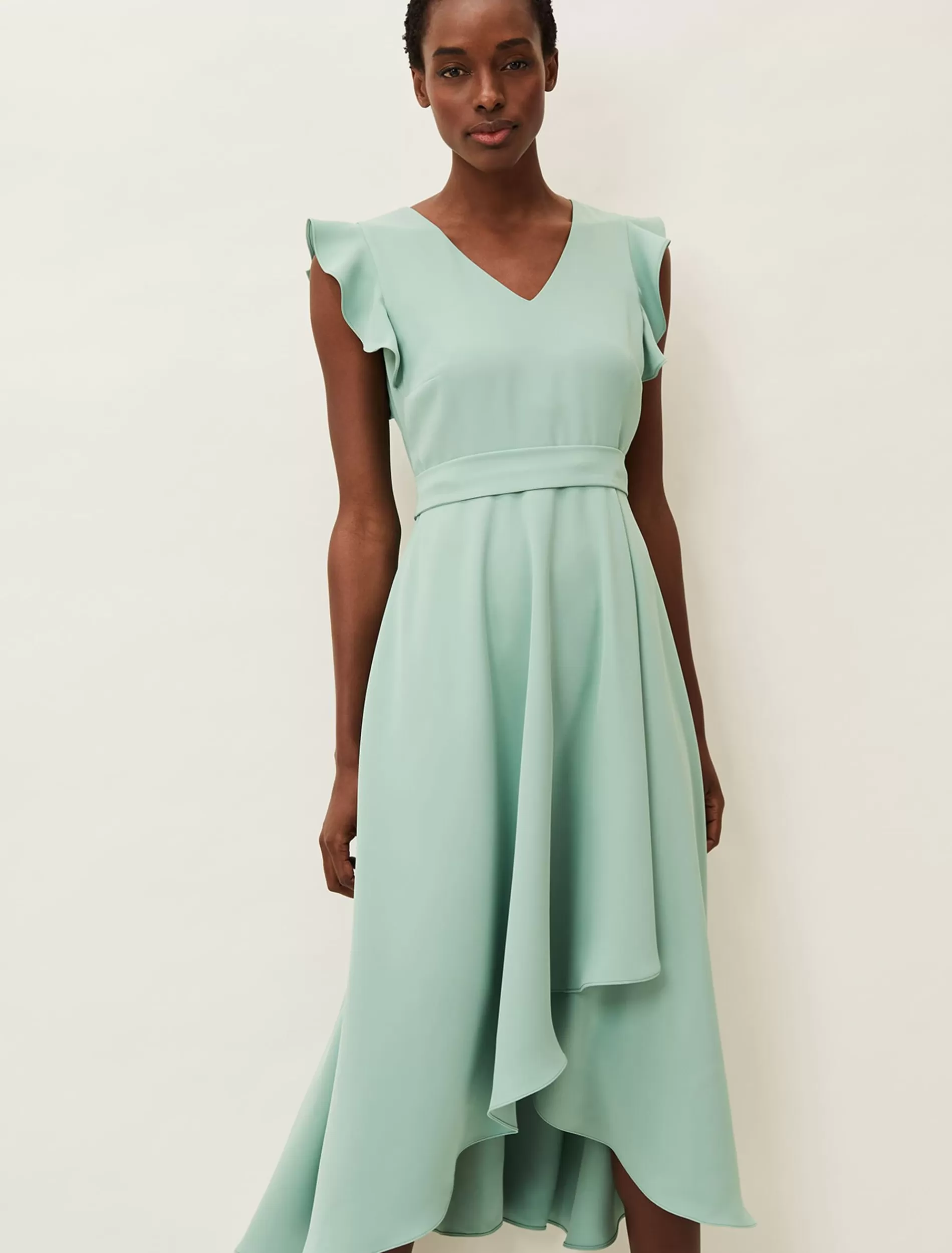 Phase Eight Aurelia Frill Dress Pistachio Fashion