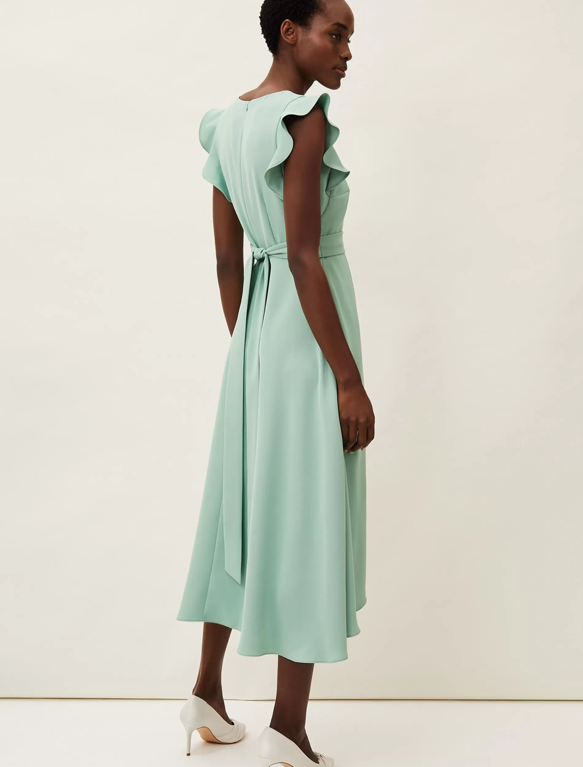 Phase Eight Aurelia Frill Dress Pistachio Fashion
