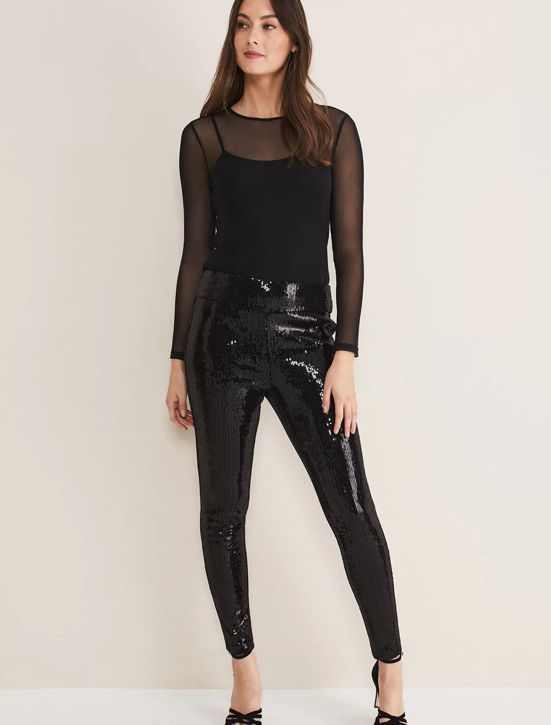 Phase Eight Ausha Sequin Legging Black Online