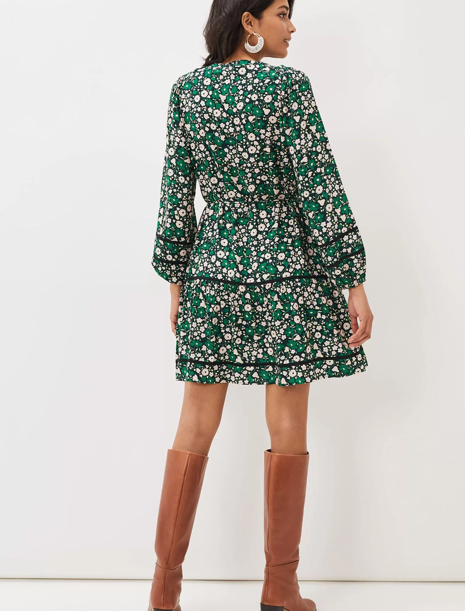 Phase Eight Ava Floral Mini Dress Multi-Coloured Clearance
