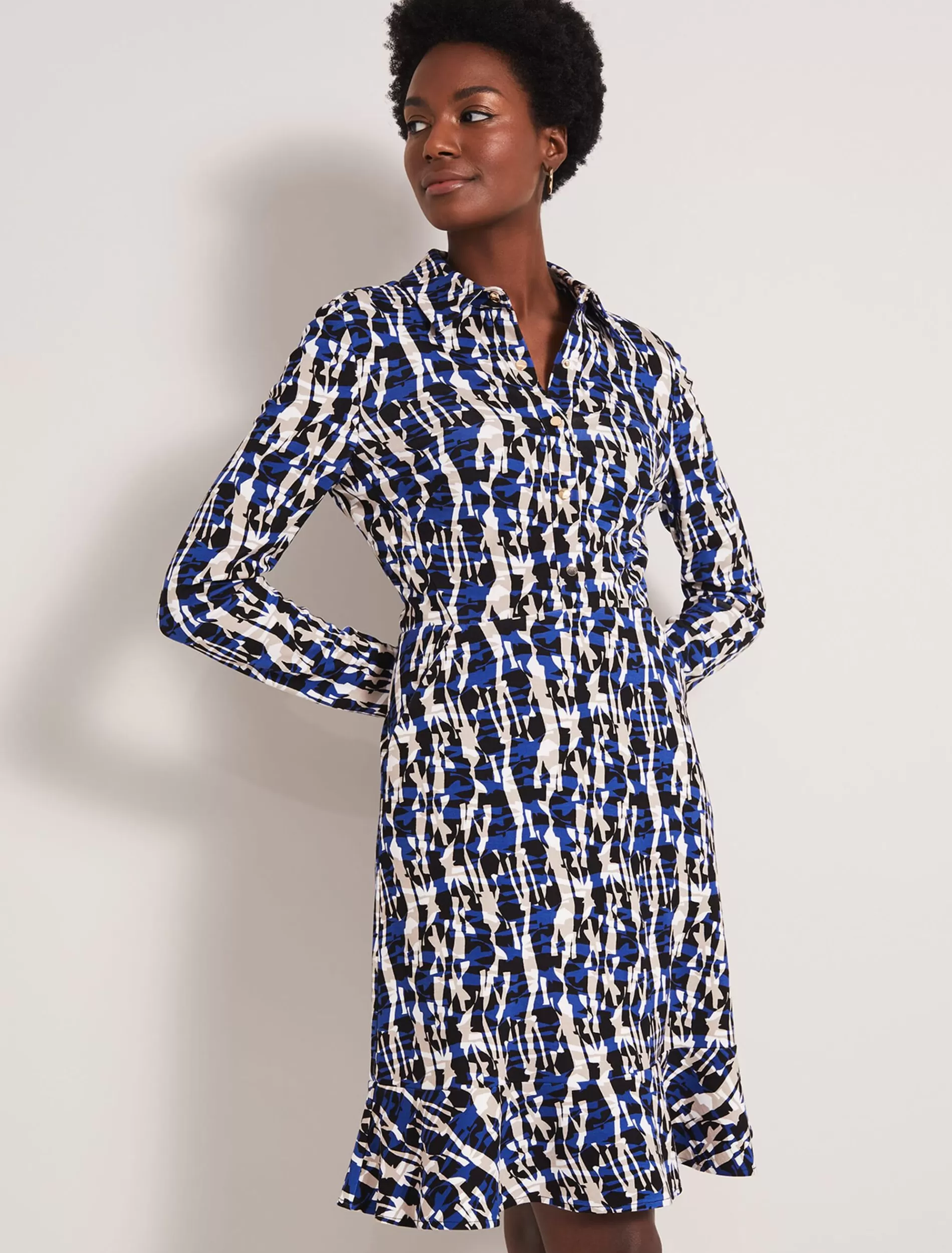 Phase Eight Avaline Abstract Print Dress Multi-Coloured Online