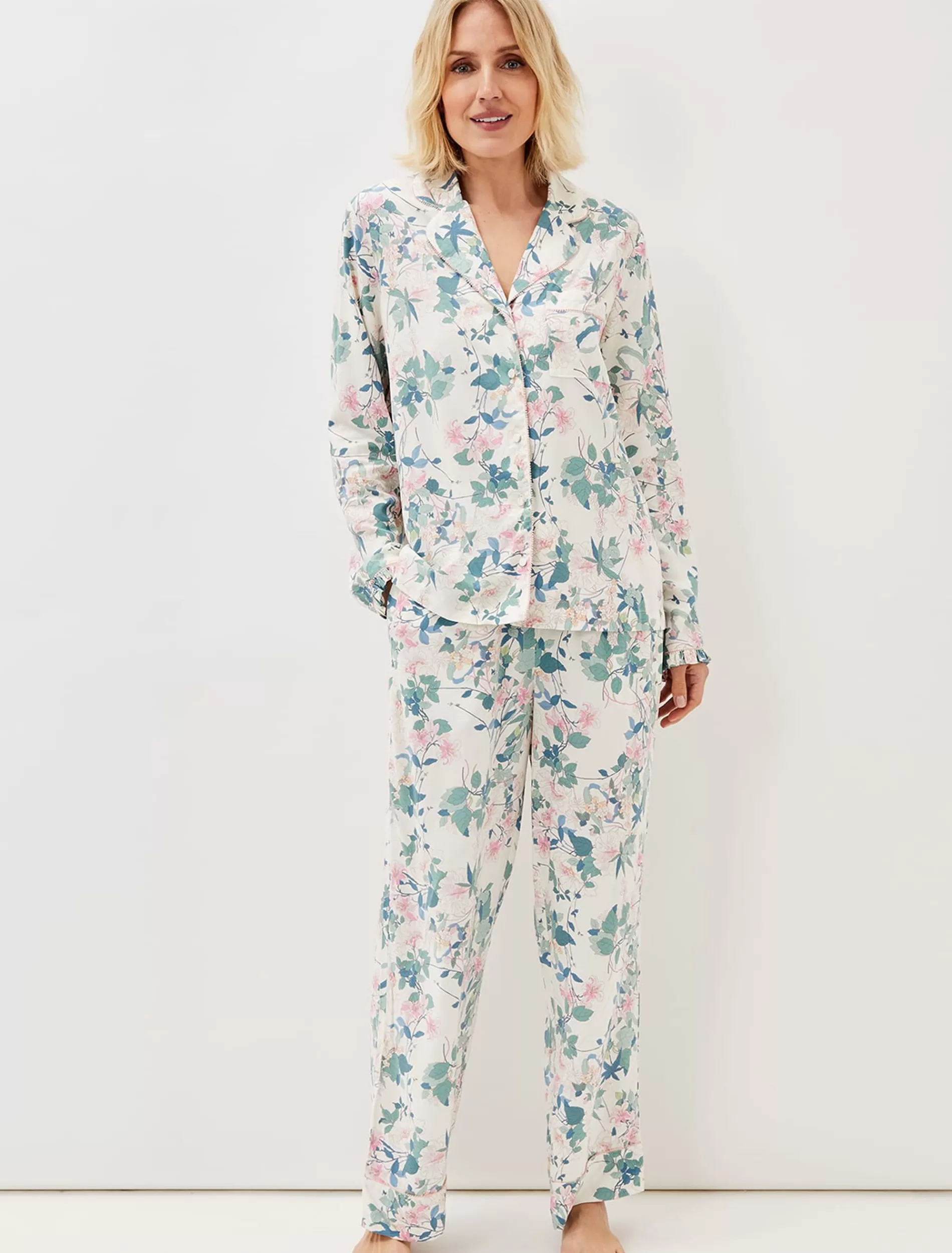 Phase Eight Avarie Chinoiserie Print Pj Set Ivory/Multi Online