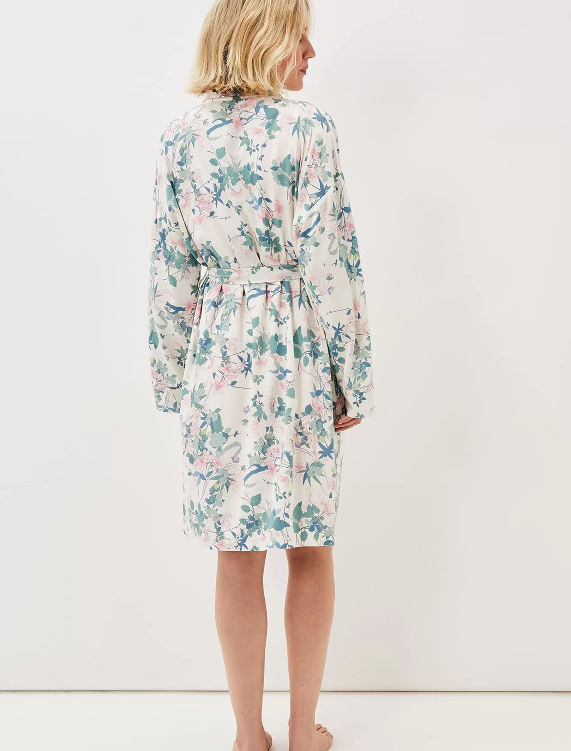 Phase Eight Avarie Chinoiserie Print Robe Ivory/Multi Cheap