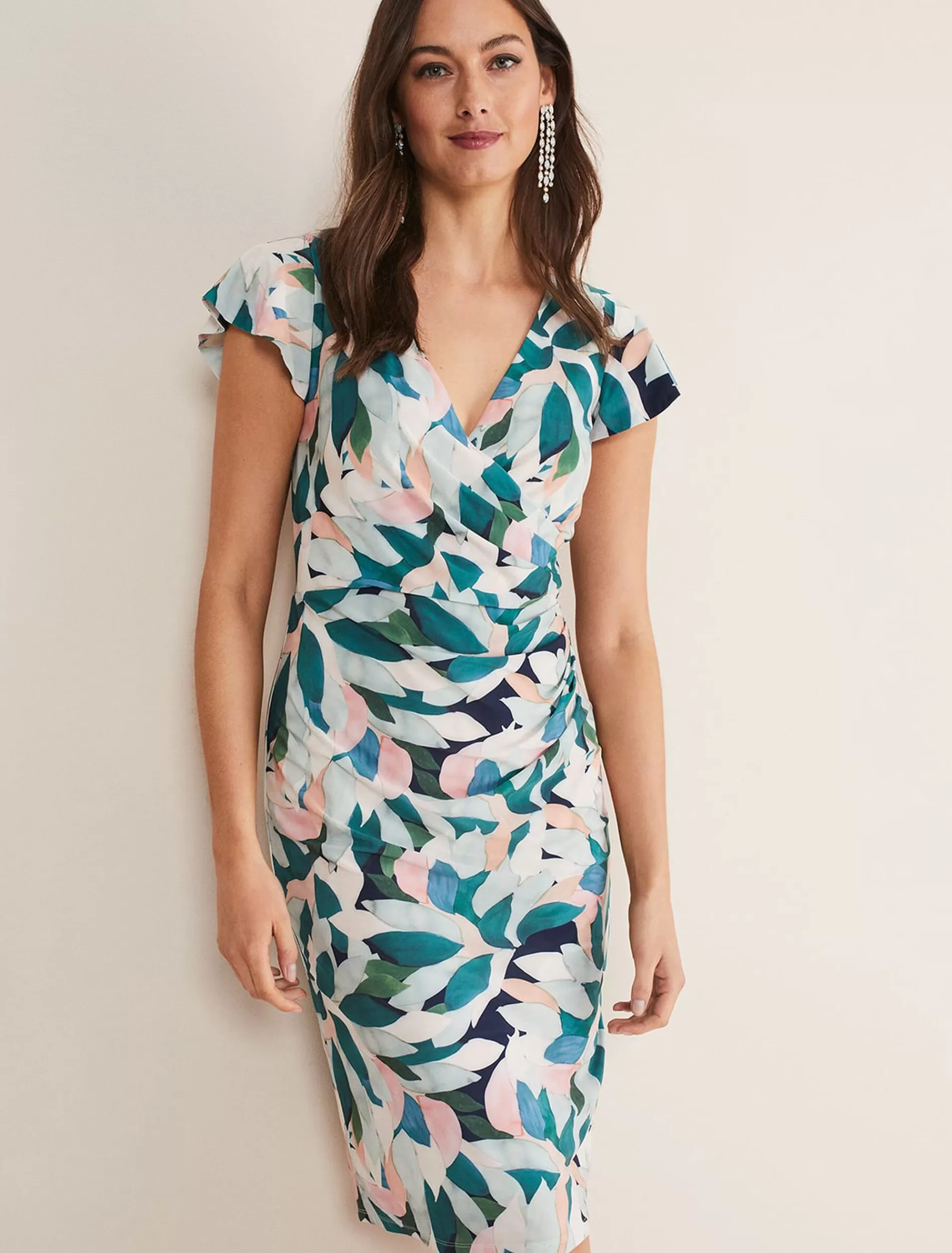 Phase Eight Averie Floral Midaxi Dress Multi-Coloured New