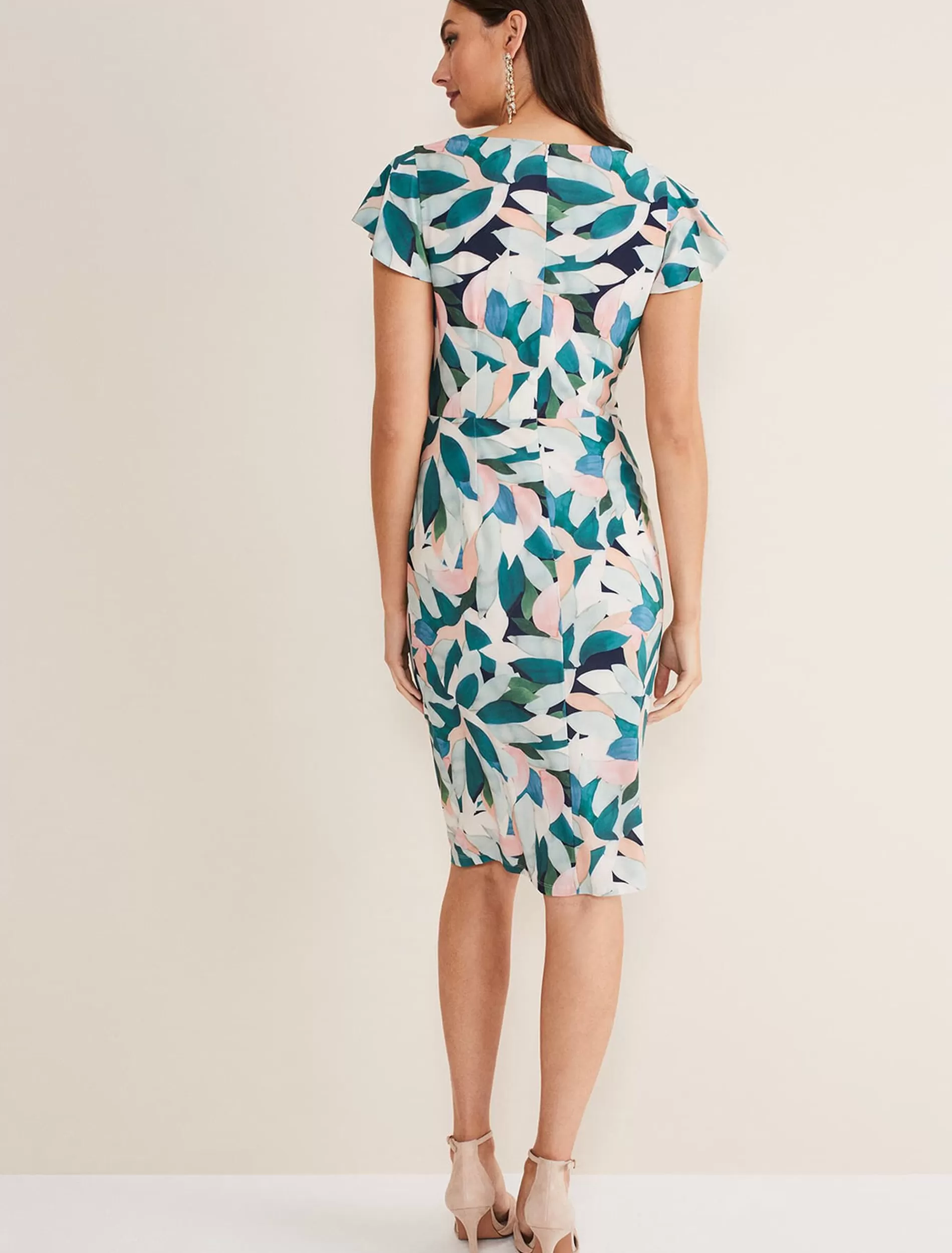 Phase Eight Averie Floral Midaxi Dress Multi-Coloured New