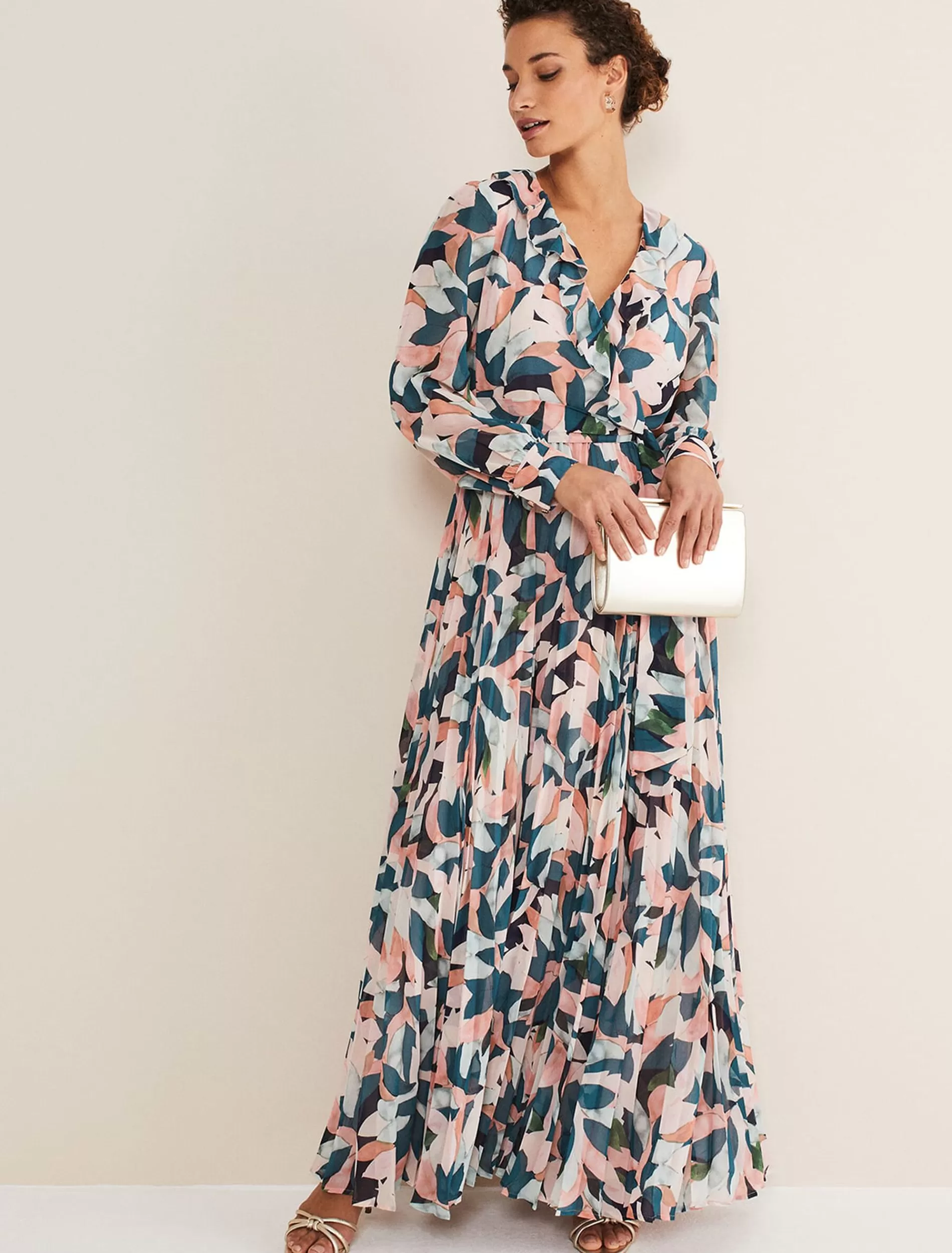 Phase Eight Averie Print Maxi Dress Multi-Coloured Outlet