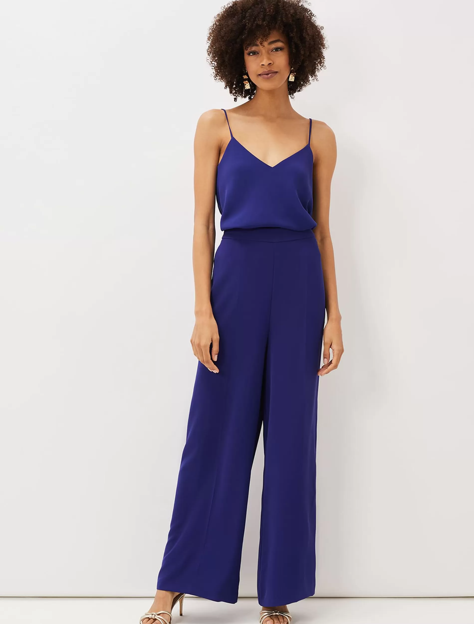 Phase Eight Avril Wide Leg Co-Ord Trousers Violet Best