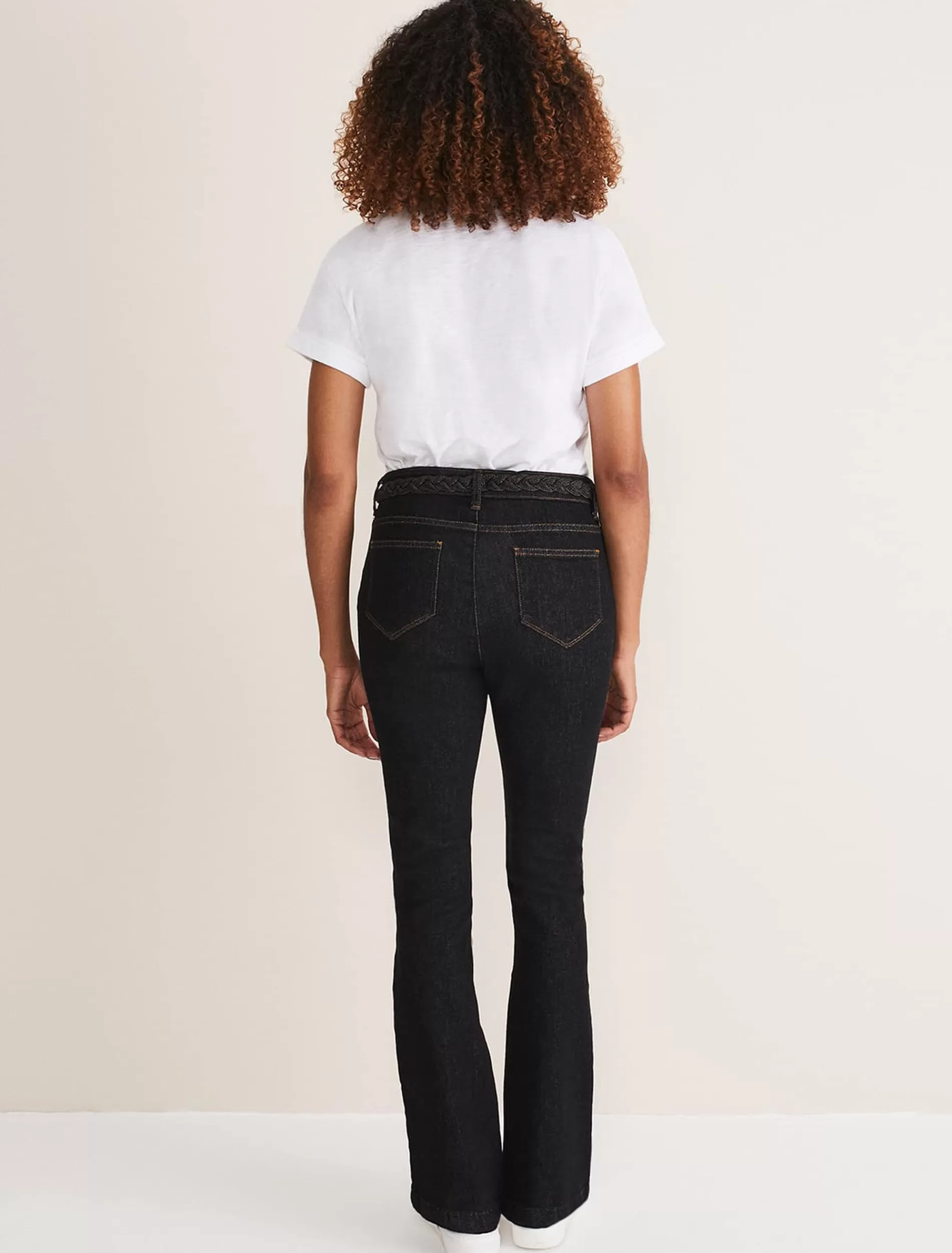 Phase Eight Ayca Topstitch Bootcut Jeans Black Best Sale