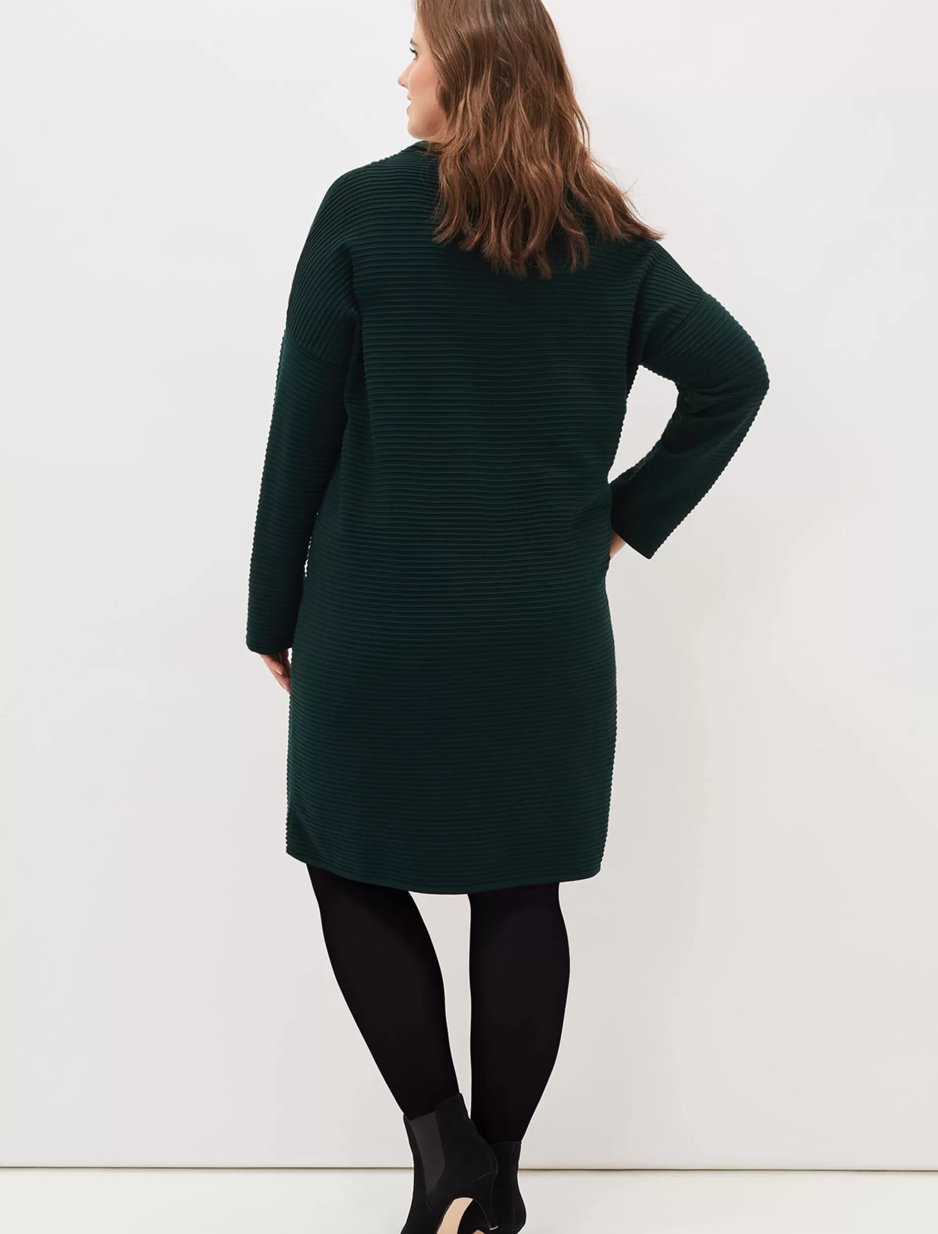 Phase Eight Azera Textured Knit Dress Forest Green Online