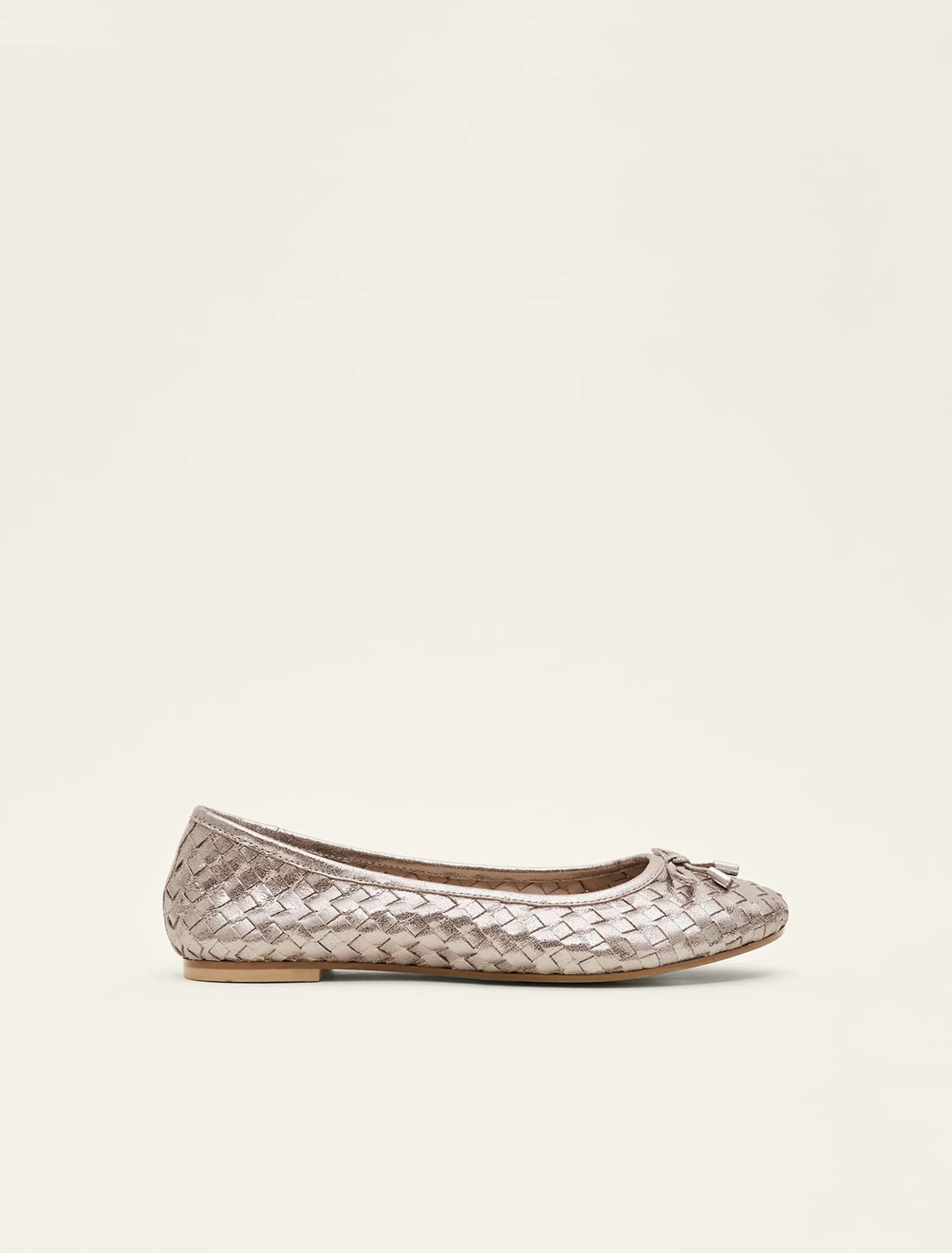 Phase Eight Ballet Pump Metallic Store