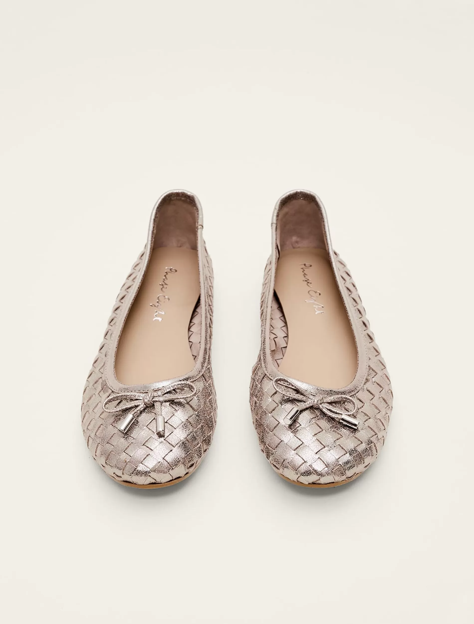 Phase Eight Ballet Pump Metallic Store