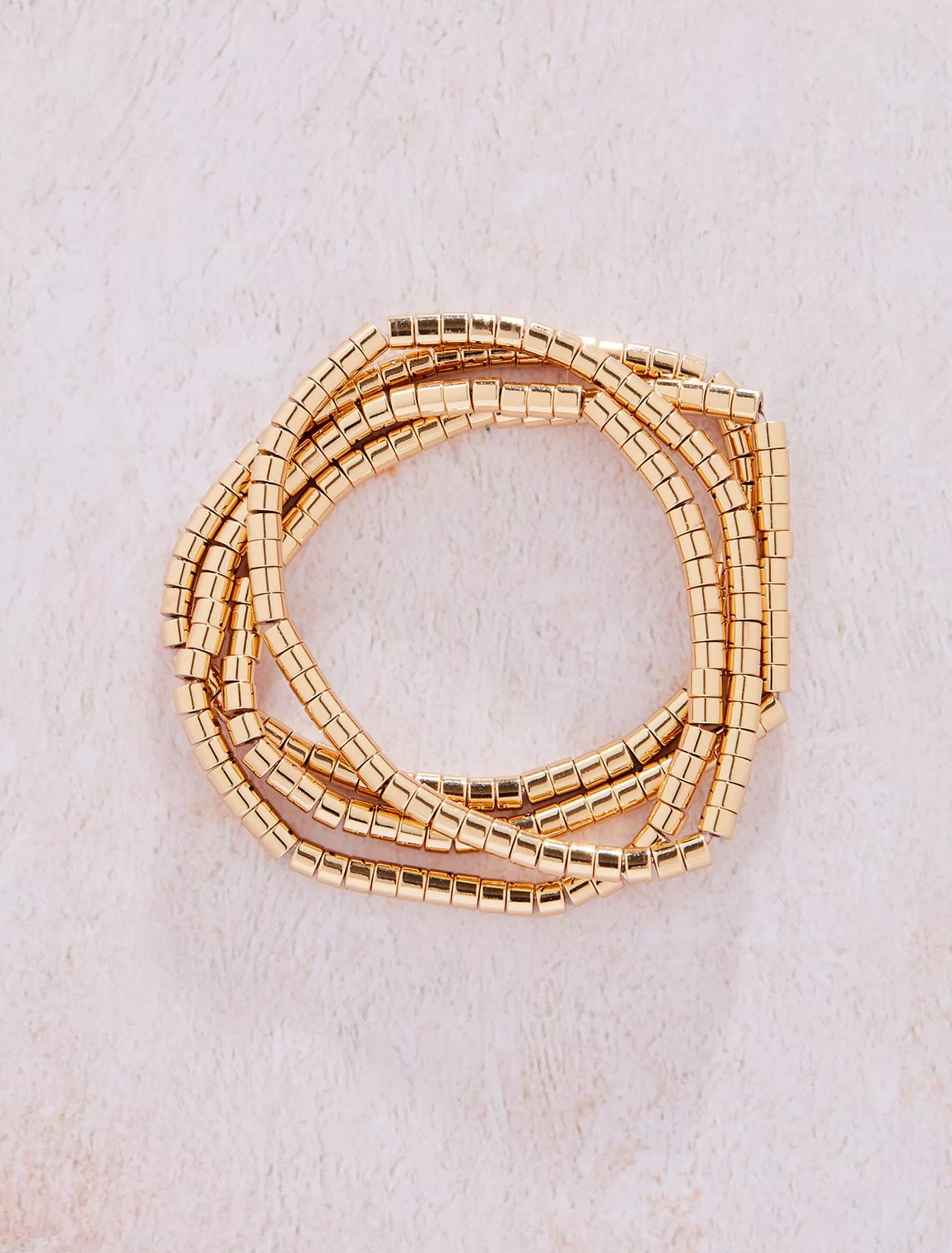 Phase Eight Beaded Bracelet Pack Gold Store