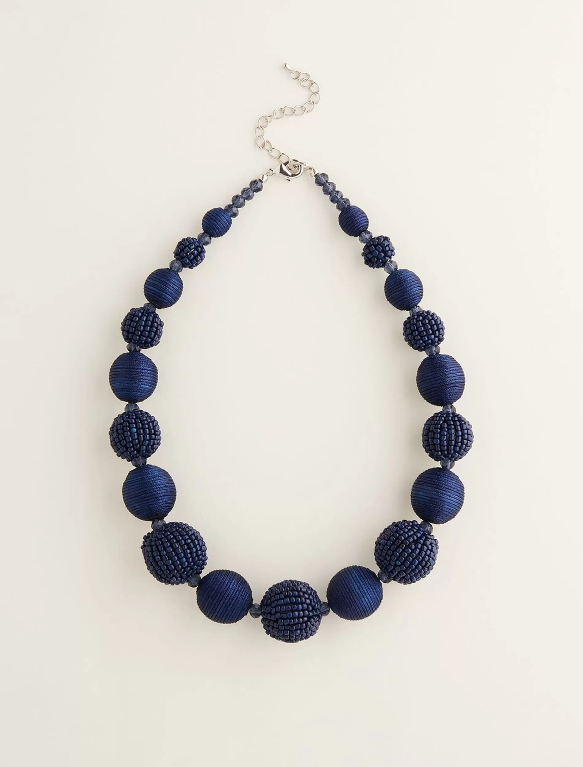 Phase Eight Beaded Necklace Navy Cheap