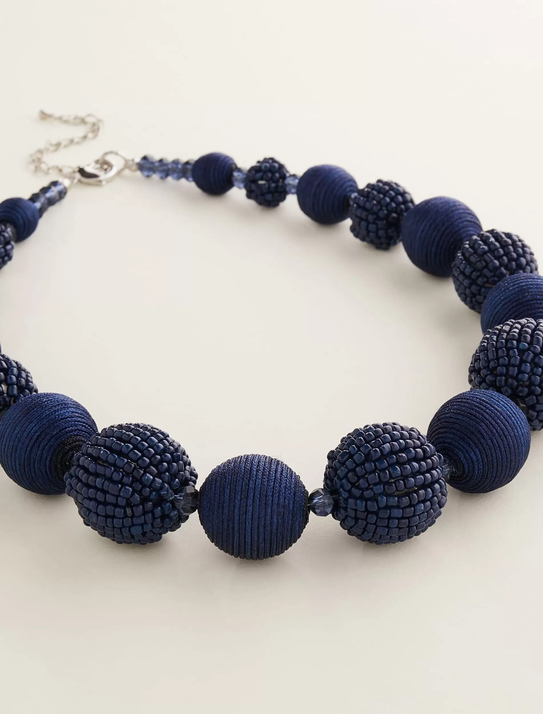 Phase Eight Beaded Necklace Navy Cheap