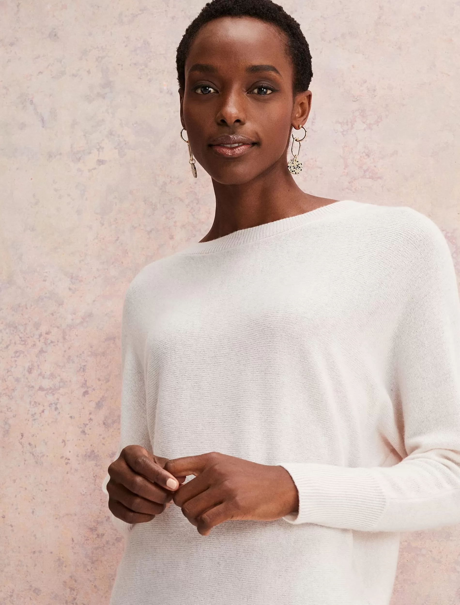 Phase Eight Beatrice Cashmere Jumper Pale Pink Flash Sale