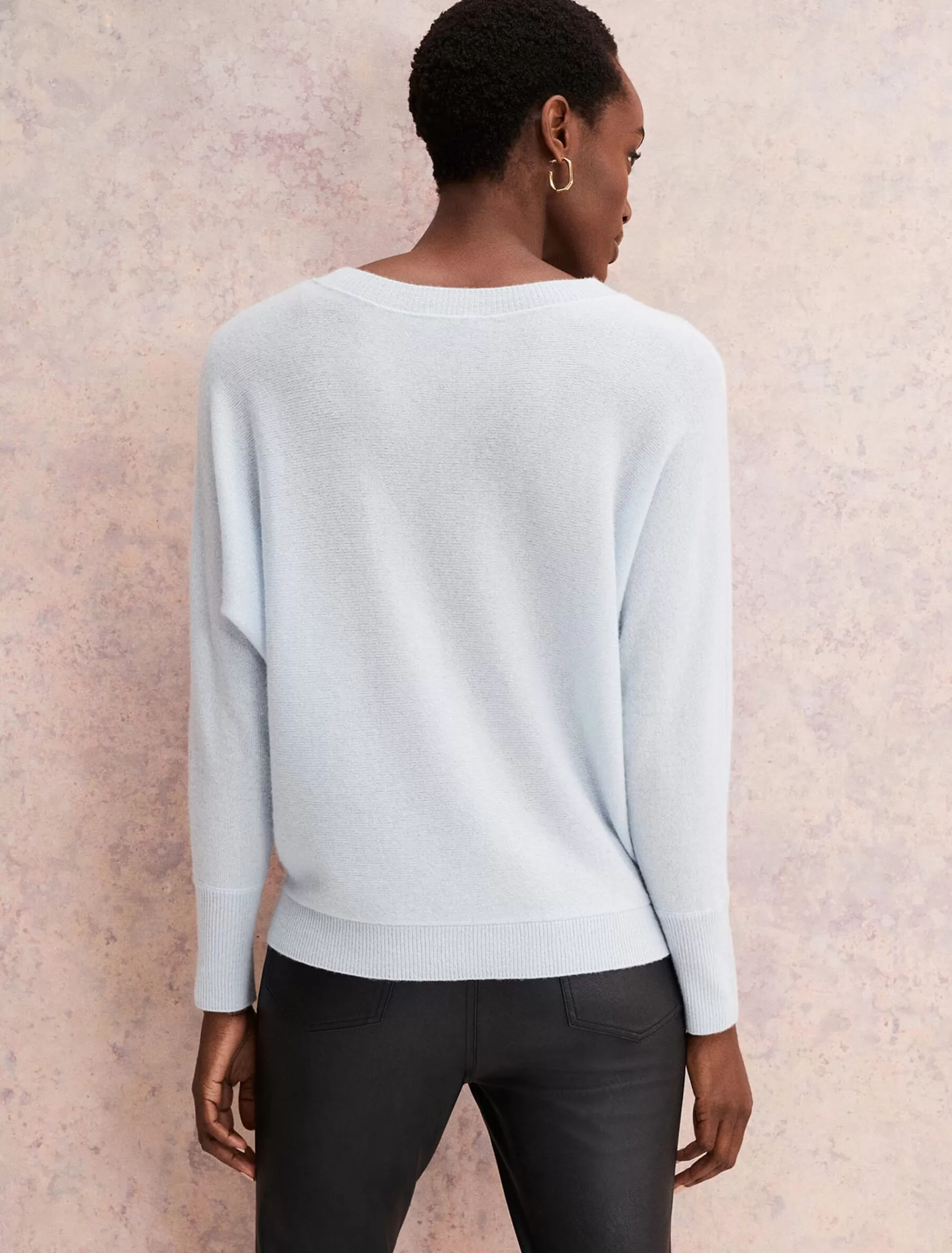 Phase Eight Beatrice Cashmere Jumper Soft Blue Sale