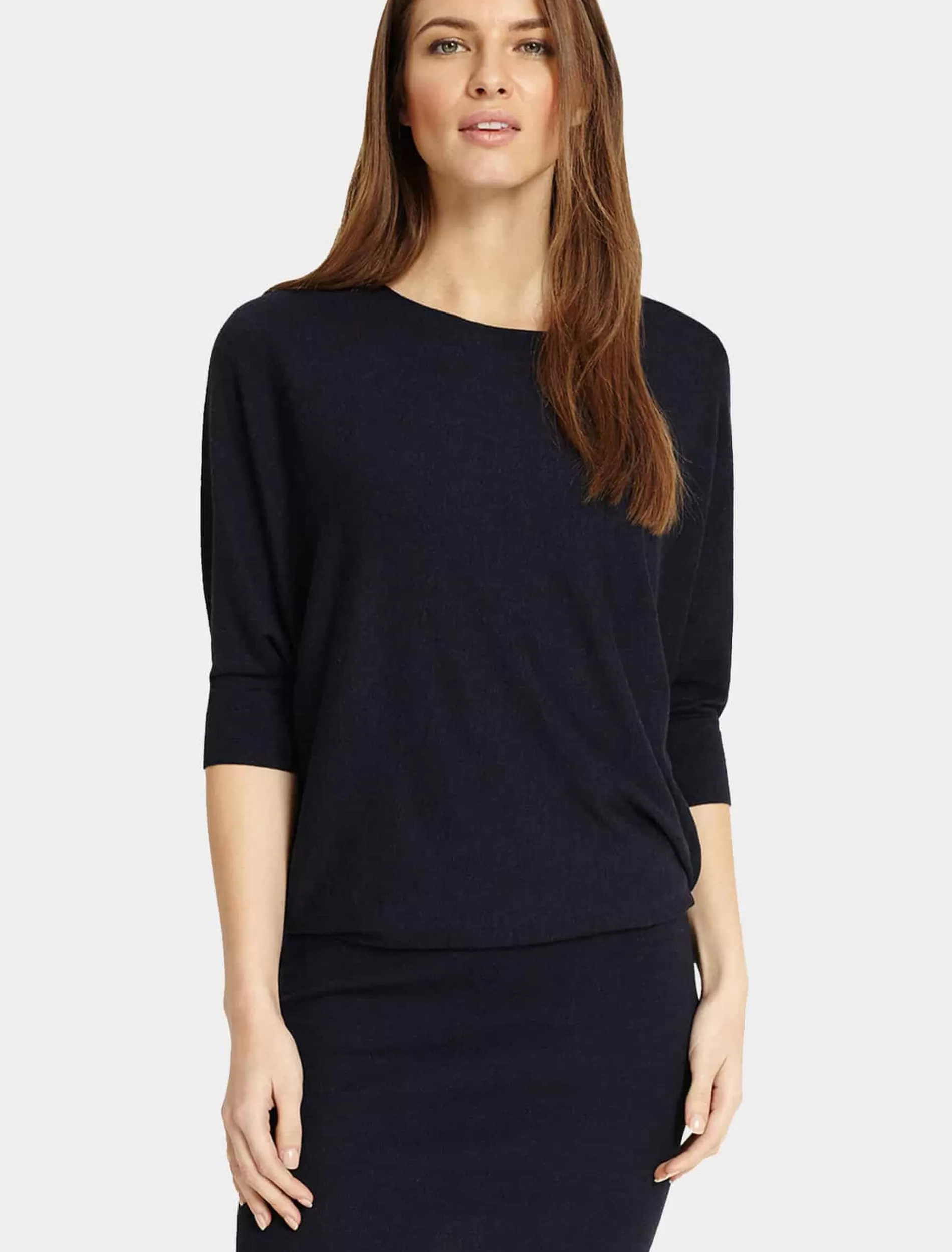 Phase Eight Becca Batwing Knitted Dress Navy Shop