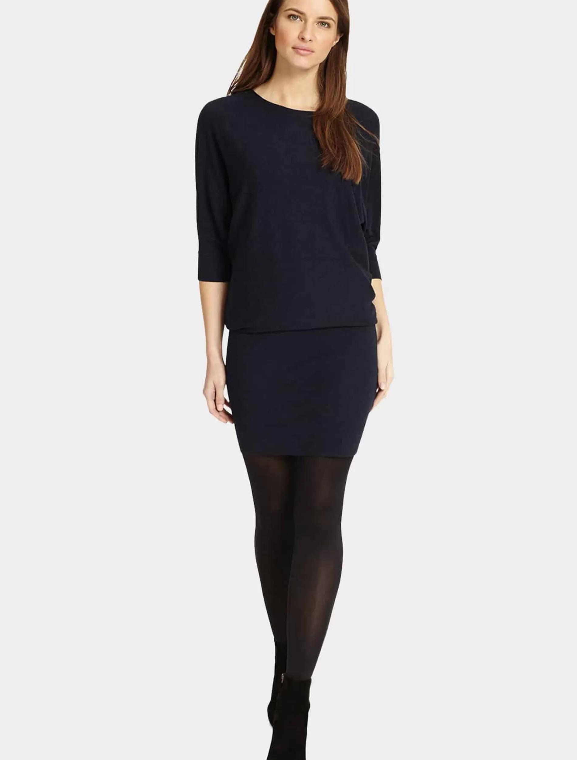 Phase Eight Becca Batwing Knitted Dress Navy Shop