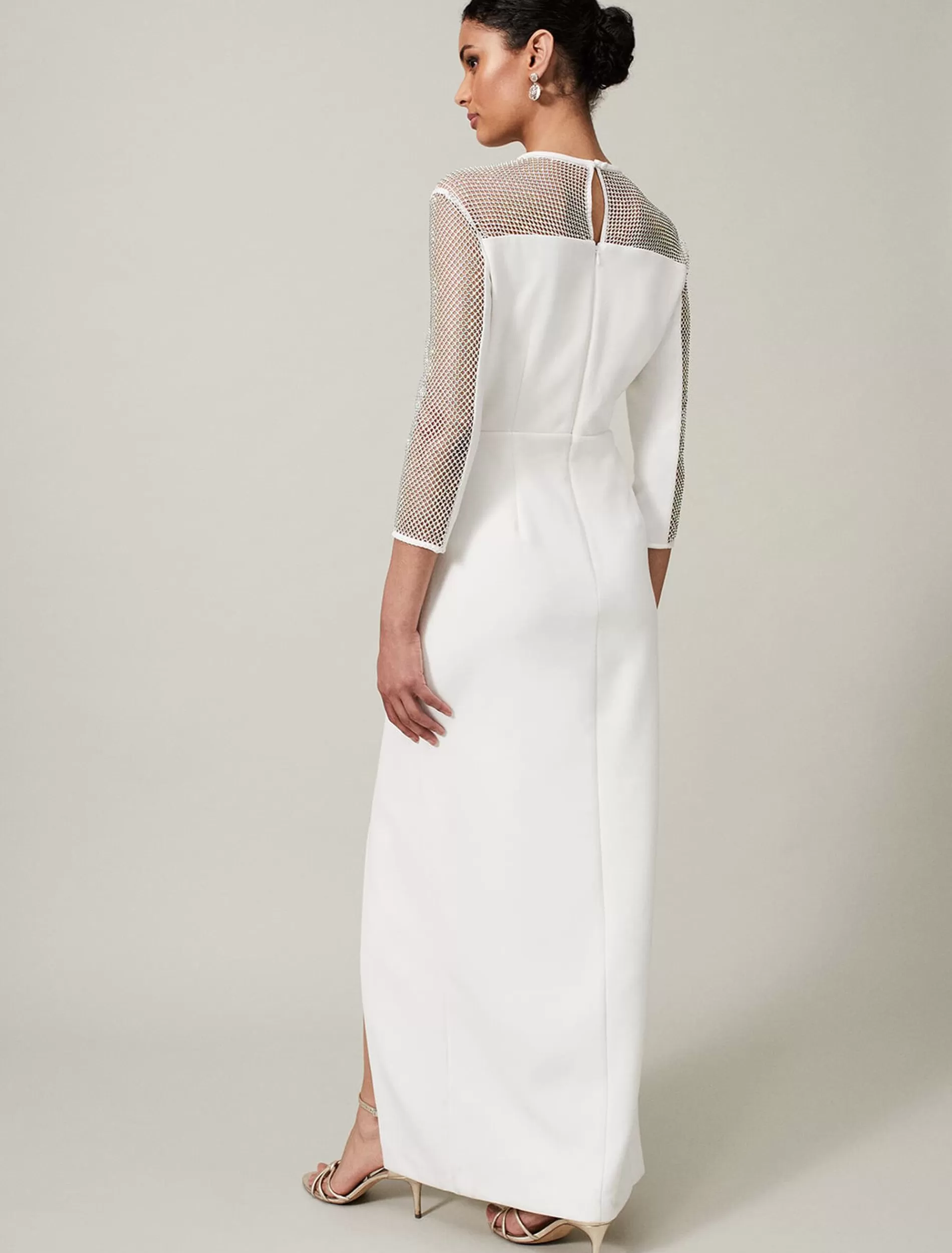 Phase Eight Belle Embellished Maxi Dress Ivory Online
